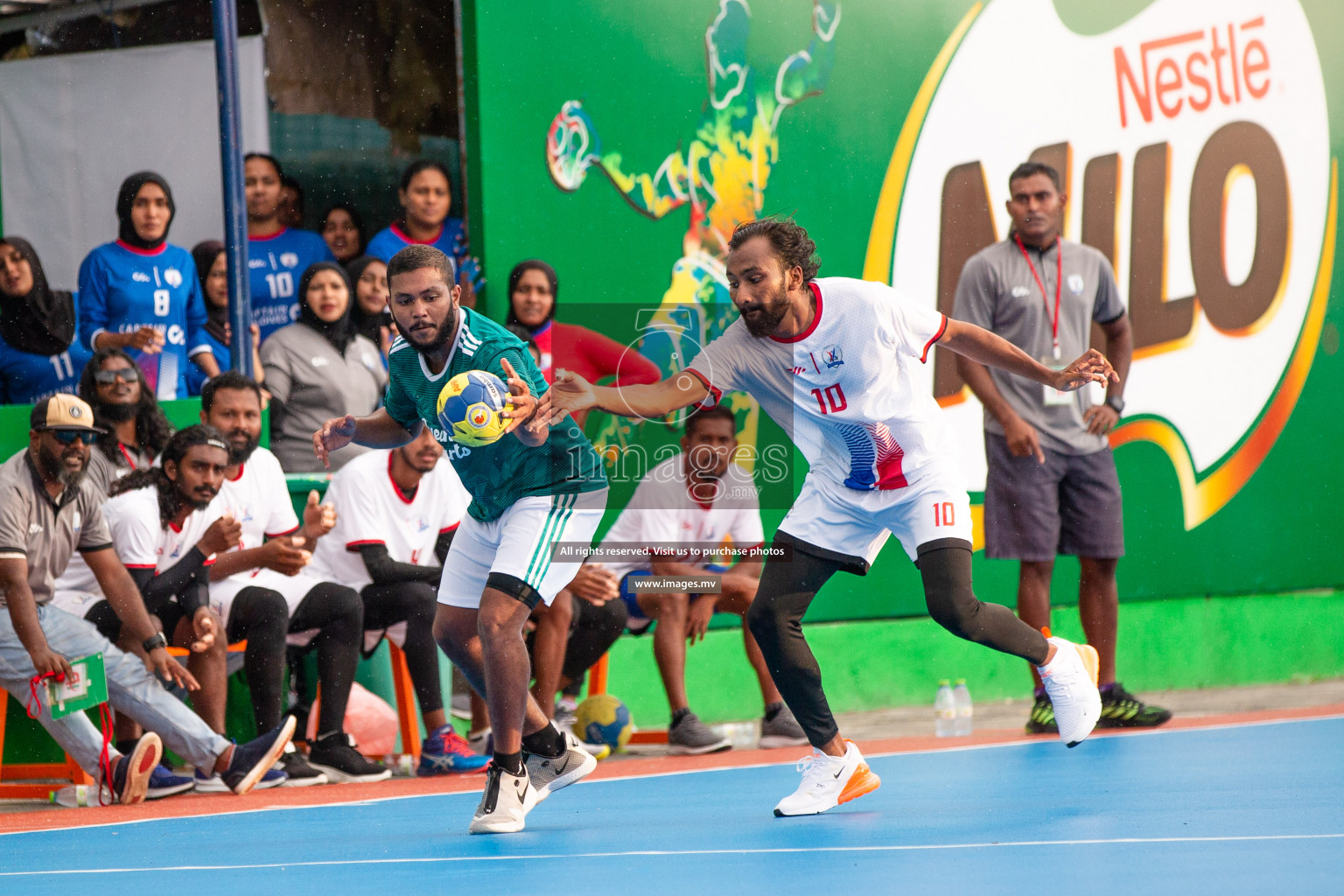 Milo 8th National Handball Tournament Day3, 17th December 2021, at Handball Ground, Male', Maldives. Photos by Shuu Abdul Sattar