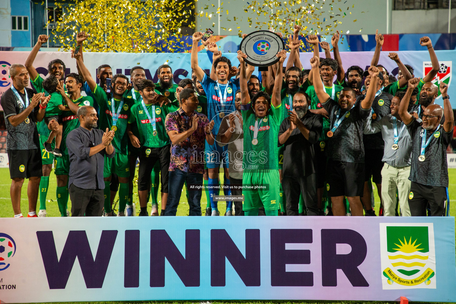 Maziya SRC vs Club Valencia in the Community Shield Match 2021/2022 on 15 December 2021 held in Male', Maldives. Photos: Hassan Simah / images.mv