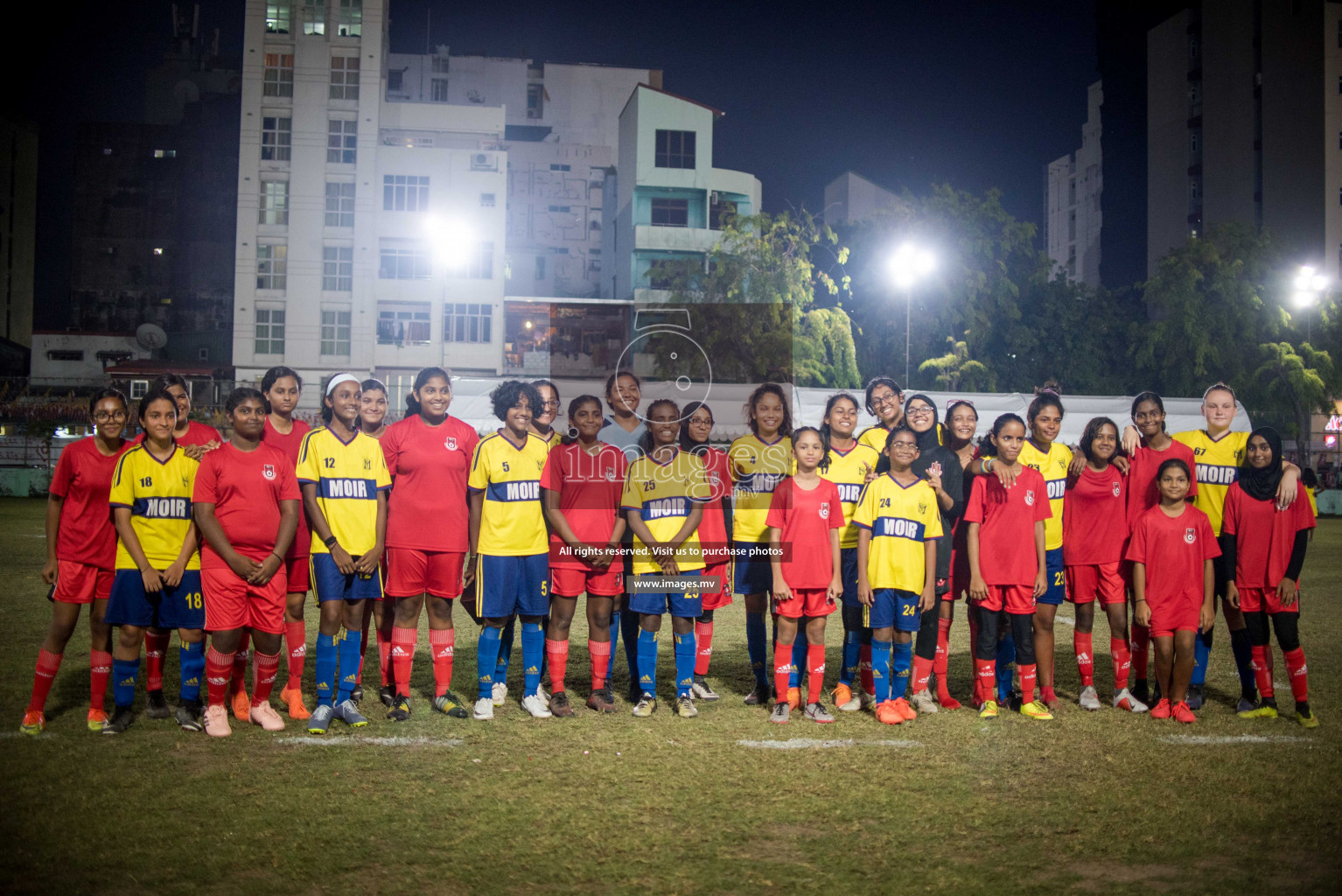 Friendly Match between Women Football's Academy vs Elizabeth Moir School held in Henveiru Stadium, Male' on 31st March 2019. (Photos: Ismail Thoriq / images.mv)