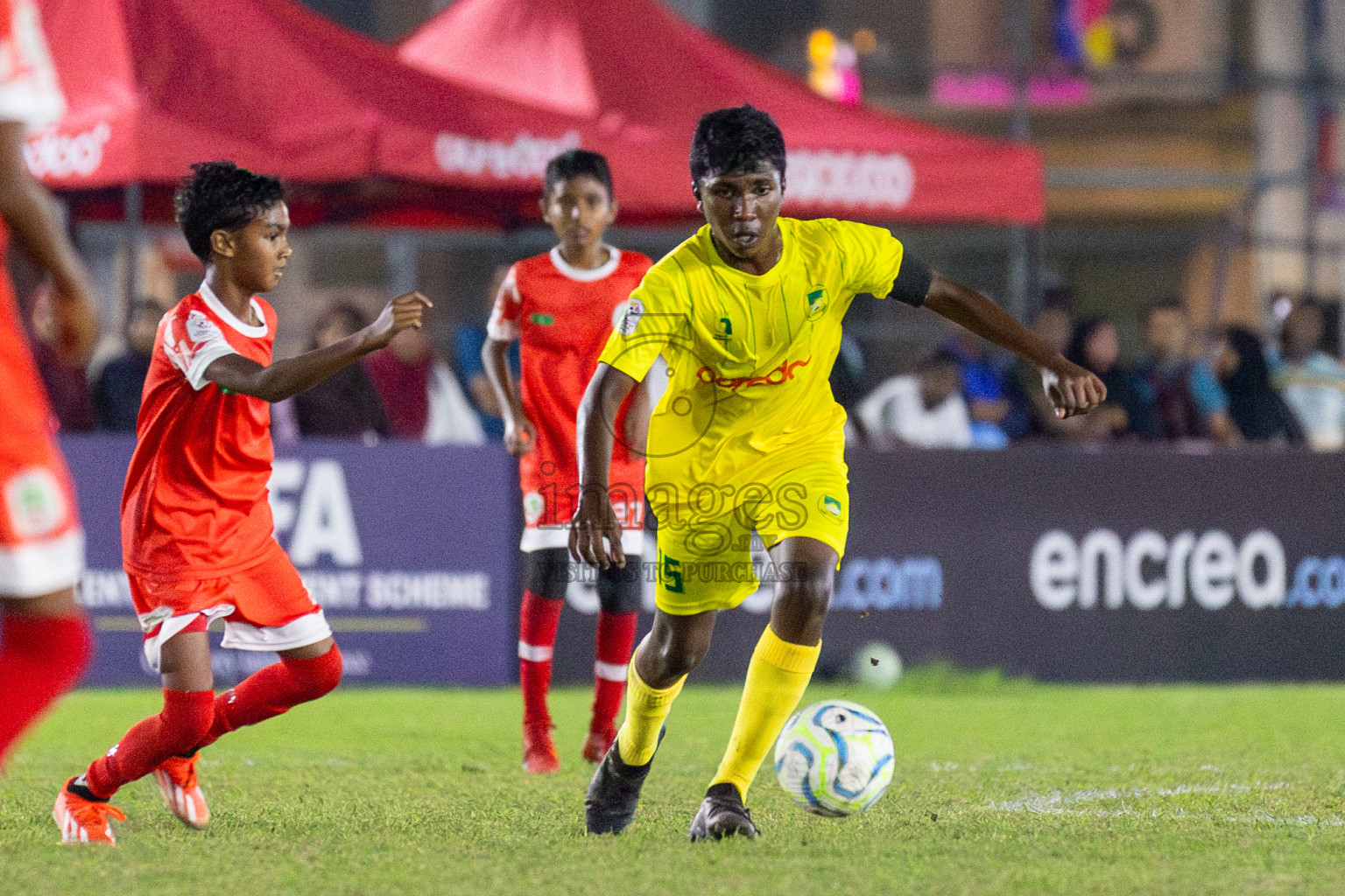 Maziya vs Hurriya (U12) in Day 4 of Dhivehi Youth League 2024 held at Henveiru Stadium on Thursday, 28th November 2024. Photos: Shuu Abdul Sattar/ Images.mv