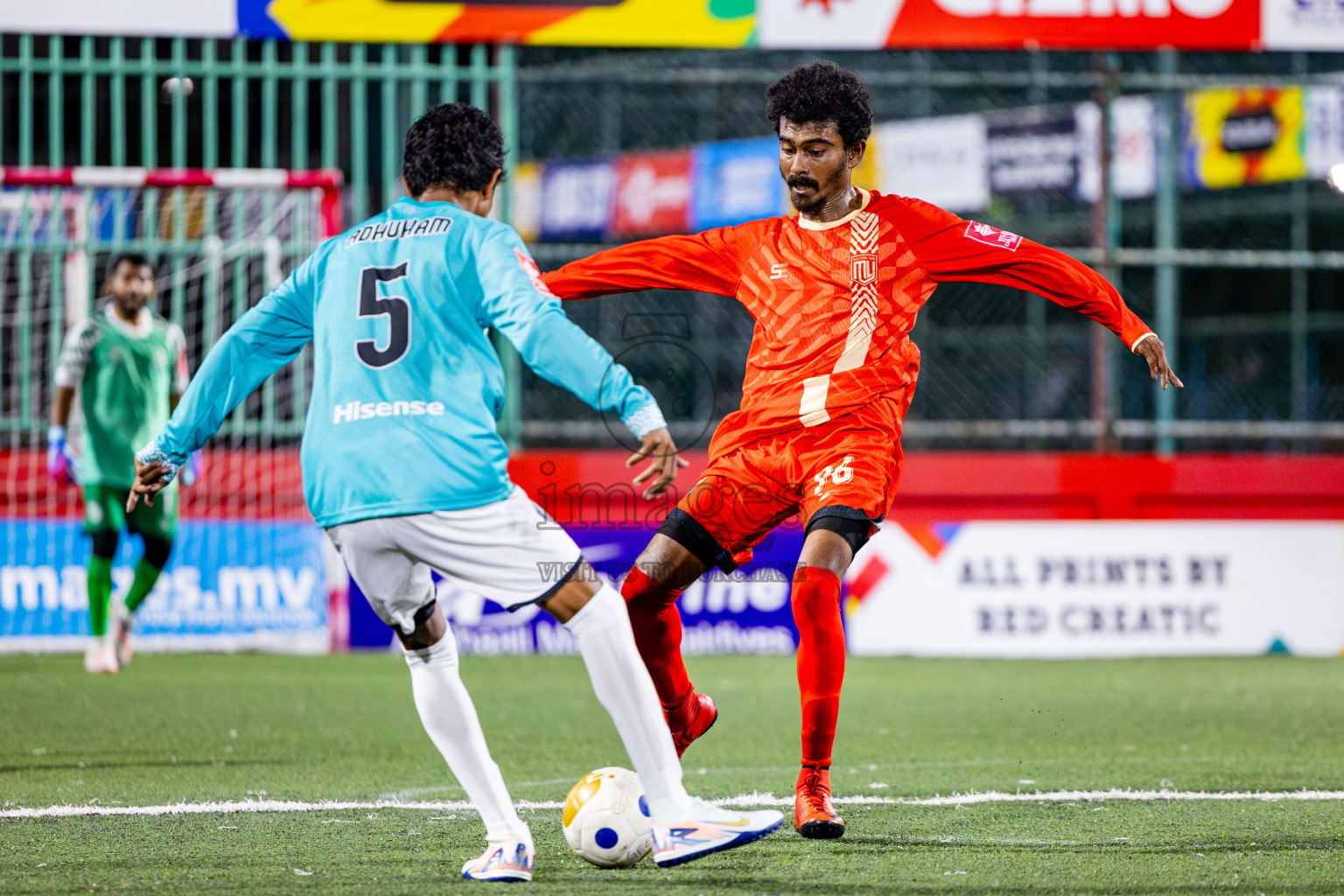 M Kolhufushi VS M Muli in Day 7 of Golden Futsal Challenge 2025 was held on Saturday, 11th January 2025, in Hulhumale', Maldives Photos: Nausham Waheed / images.mv