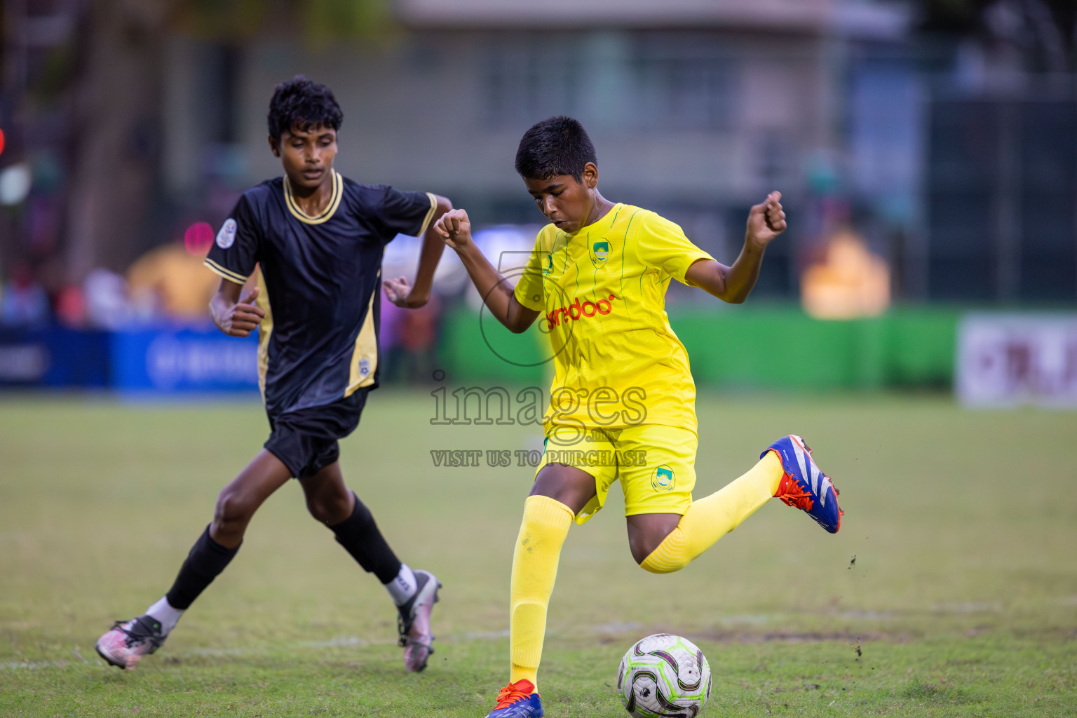 Eagles vs Maziya (U14) in Dhivehi Youth League 2024 - Day 2. Matches held at Henveiru Stadium on 22nd November 2024 , Friday. Photos: Shuu Abdul Sattar/ Images.mv