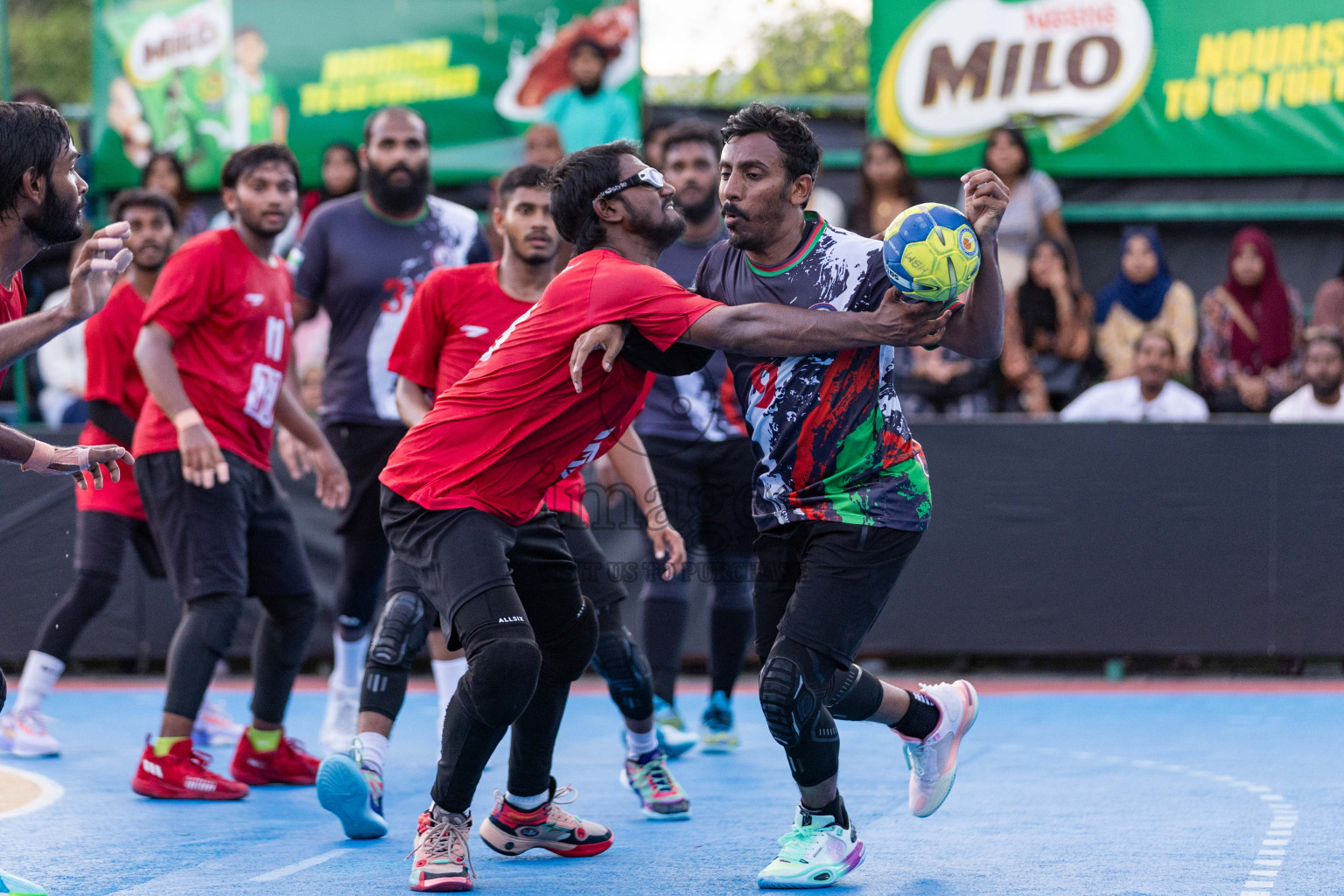 Day 8 of 10th National Handball Tournament 2023, held in Handball ground, Male', Maldives on Tuesday, 5th December 2023 Photos: Nausham Waheed/ Images.mv