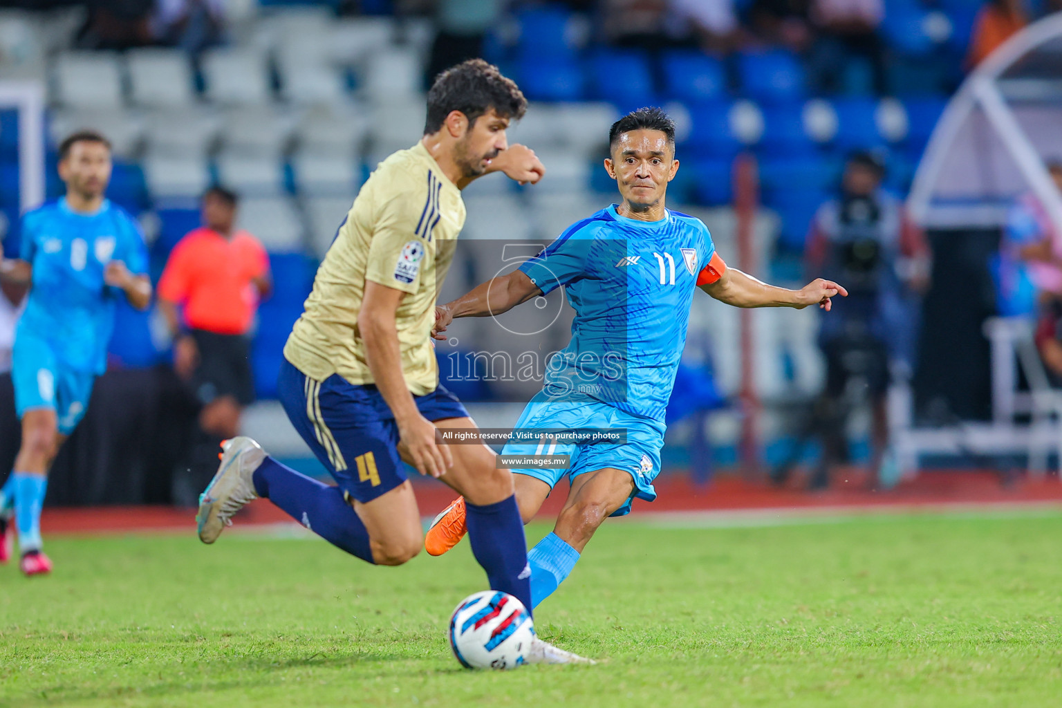 India vs Kuwait in SAFF Championship 2023 held in Sree Kanteerava Stadium, Bengaluru, India, on Tuesday, 27th June 2023. Photos: Nausham Waheed/ images.mv