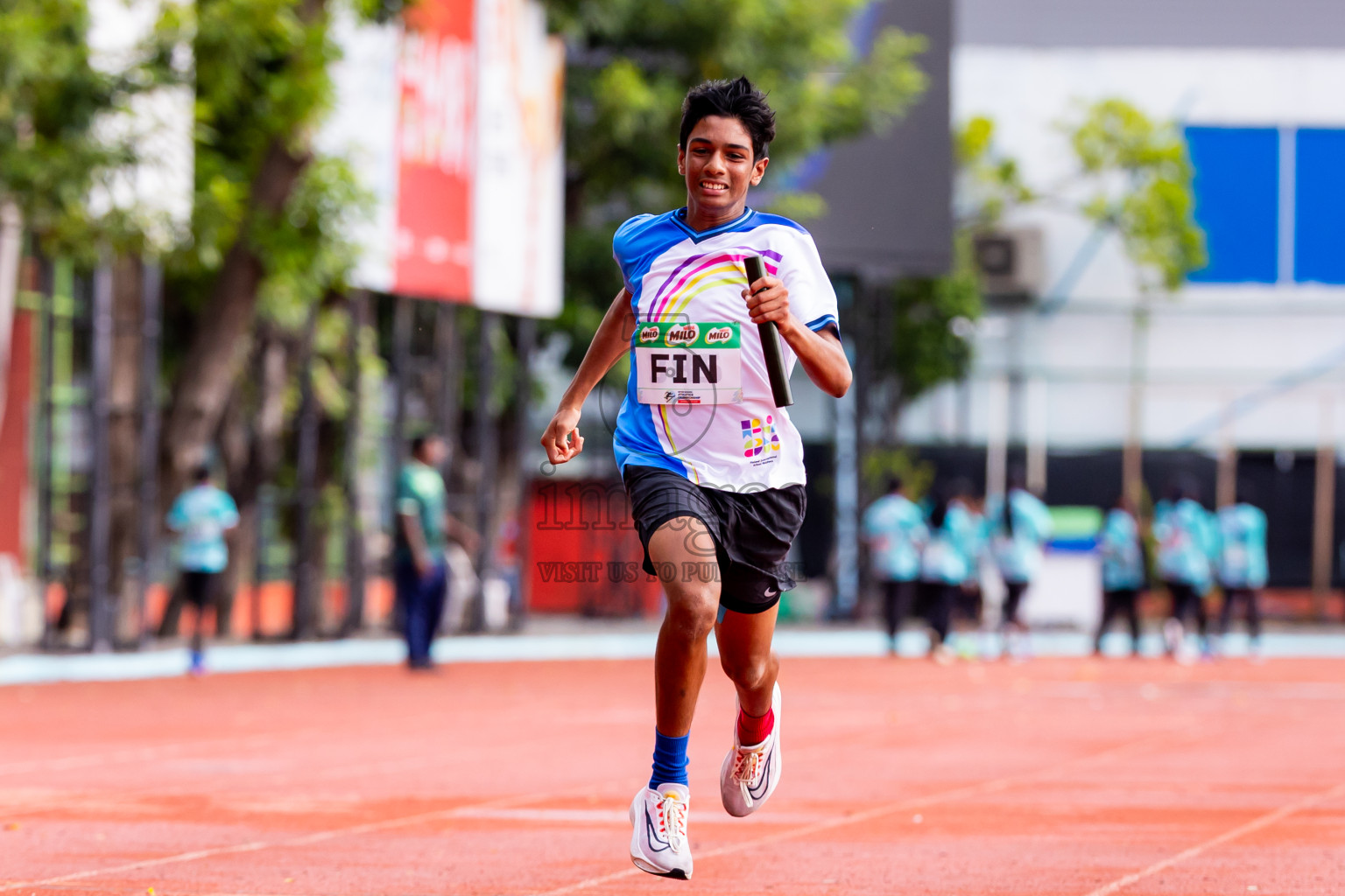 Day 6 of Inter-school Athletics Championship 2025 held in Ekuveni Synthetic Track, Male', Maldives on Sunday, 12th October 2025. Photos by: Nausham Waheed / Images.mv