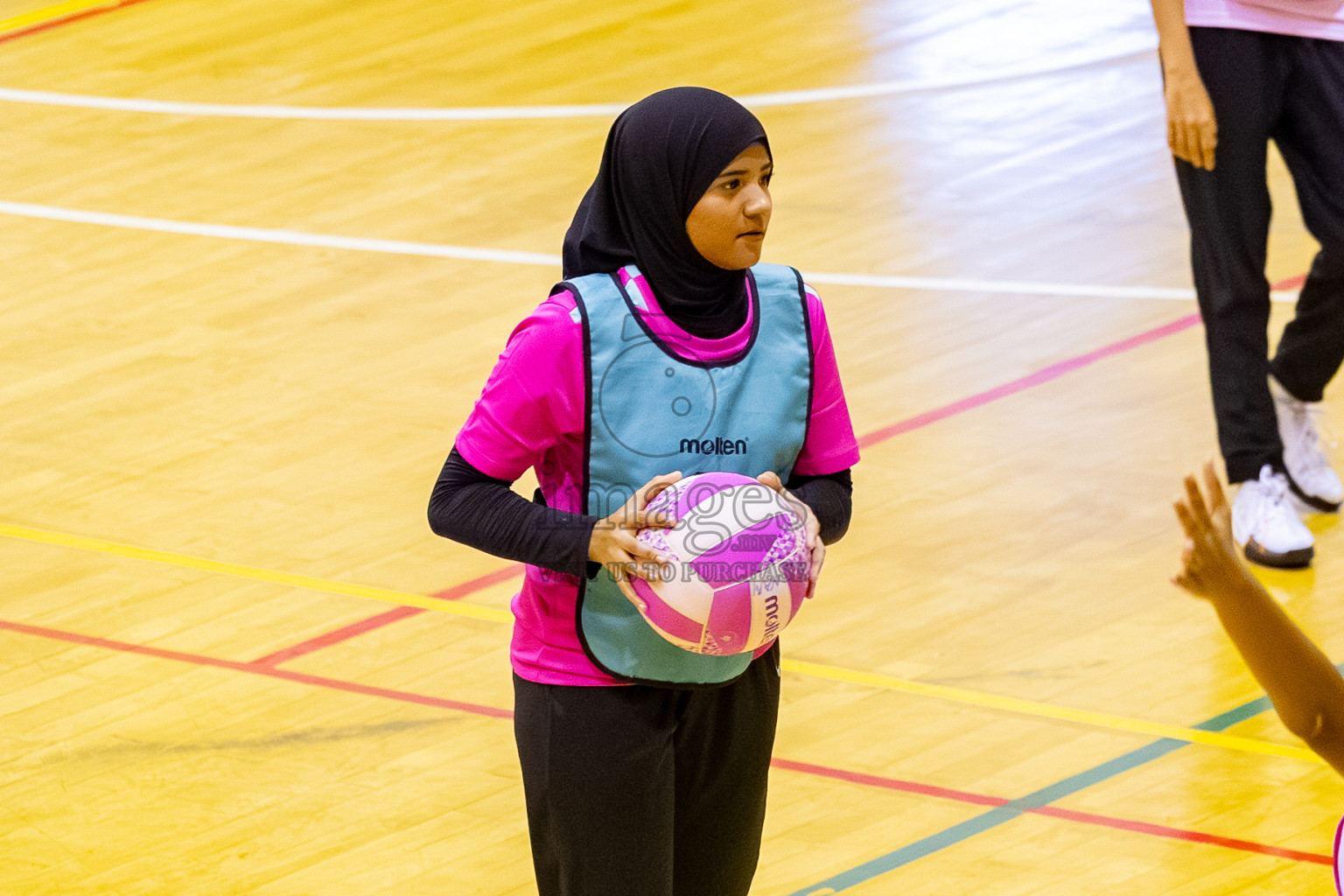 MV Netters vs N Sports A in Day 3 of 24th Milo Netball Association Championship held in Social Center at Male', Maldives on Wednesday, 3rd September 2025. Photos: Mohamed MahfoozMoosa / images.mv