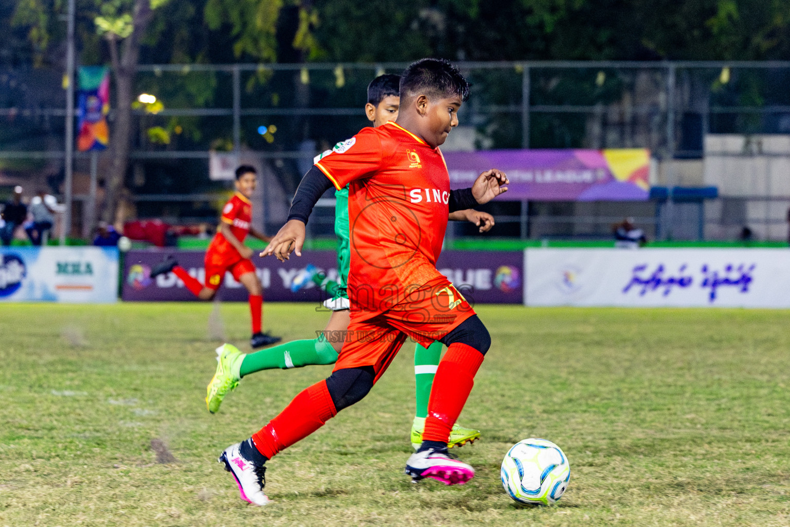 Victory Sports Club vs Hurriyya Sports Club (U12) in Day 9 of Dhivehi Youth League 2024 held at Henveiru Stadium on Saturday, 14th December 2024. Photos: Nausham Waheed / Images.mv