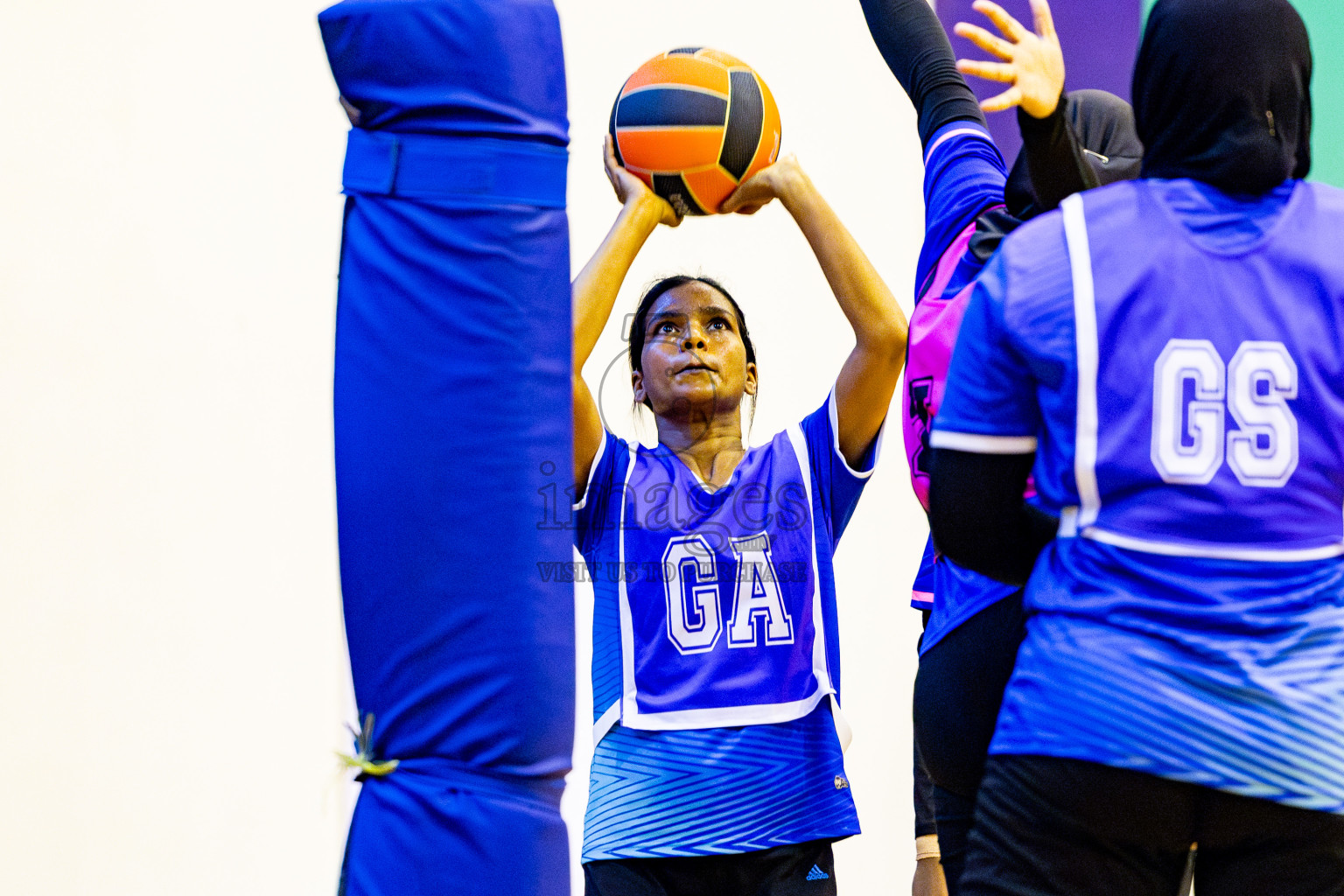 Kulhudhuffushi Youth & Recreation Club vs Sports Club Shining Star in Day 4 of 21st National Netball Tournament was held in Social Canter at Male', Maldives on Sunday, 19th May 2024. Photos: Nausham Waheed / images.mv