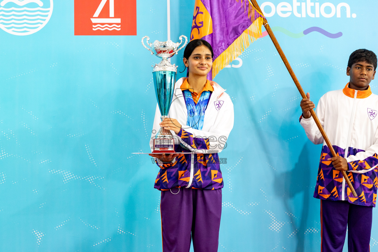 Closing Ceremony of BML 21st Interschool Swimming Competition 2025 .was held in Hulhumale' Swimming Pool, Hulhumale', Maldives on Saturday, 18th October 2025. 
Photos: Hassan Simah / images.mv