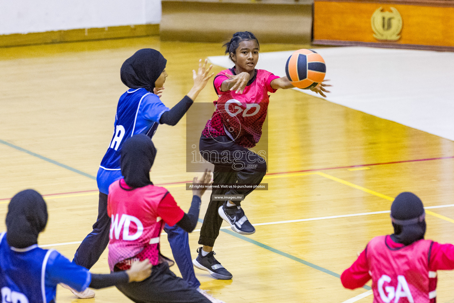 Day3 of 24th Interschool Netball Tournament 2023 was held in Social Center, Male', Maldives on 29th October 2023. Photos: Nausham Waheed, Mohamed Mahfooz Moosa / images.mv