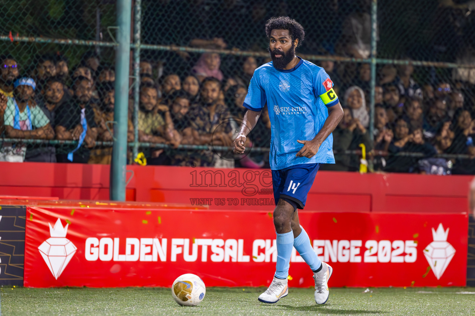 M Dhiggaru vs M Muli in Meemu Atoll Finals in Day 25 of Golden Futsal Challenge 2025 was held on Wednesday , 28th January 2025, in Hulhumale', Maldives. Photos: Ismail Thoriq / images.mv