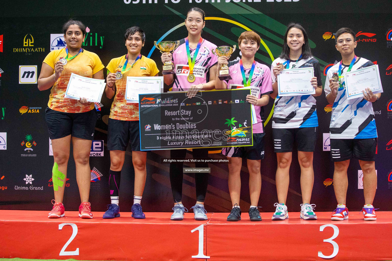 Finals of Li-Ning Maldives International Challenge 2023, was is held in Ekuveni Indoor Court, Male', Maldives on Saturday, 10th June 2023. Photos: Ismail Thoriq / images.mv