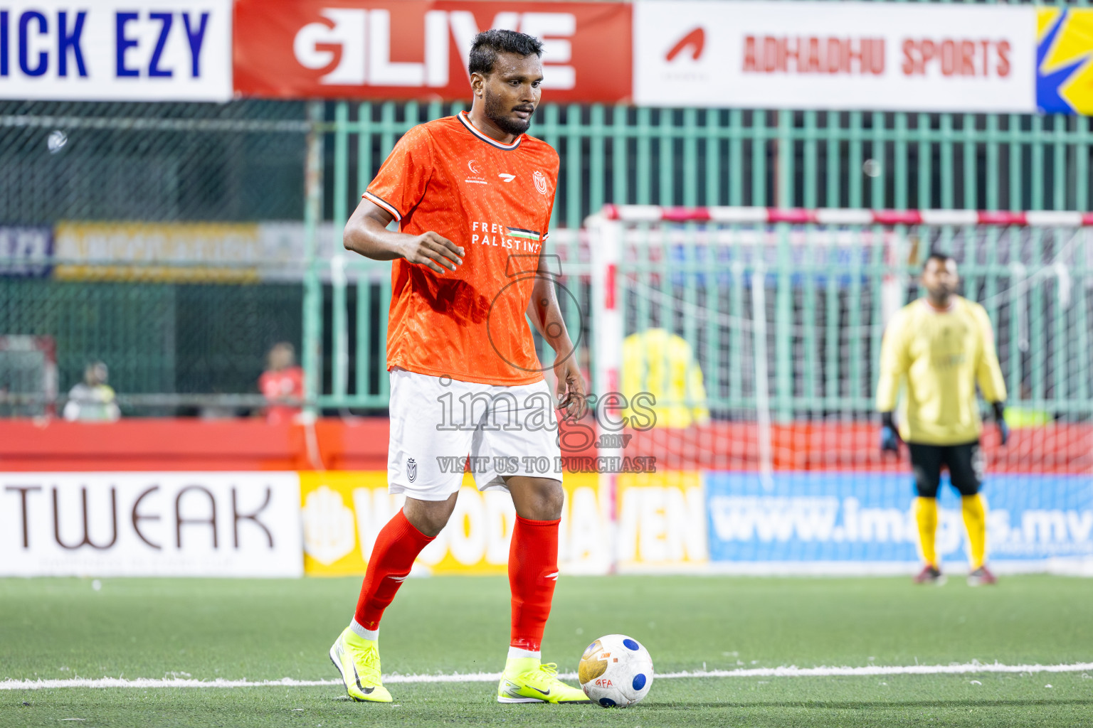 HDh Nolhivaran vs HDh Nellaidhoo in Day 5 of Golden Futsal Challenge 2025 on Thursday, 9th January 2025, in Hulhumale', Maldives
Photos: Ismail Thoriq / images.mv