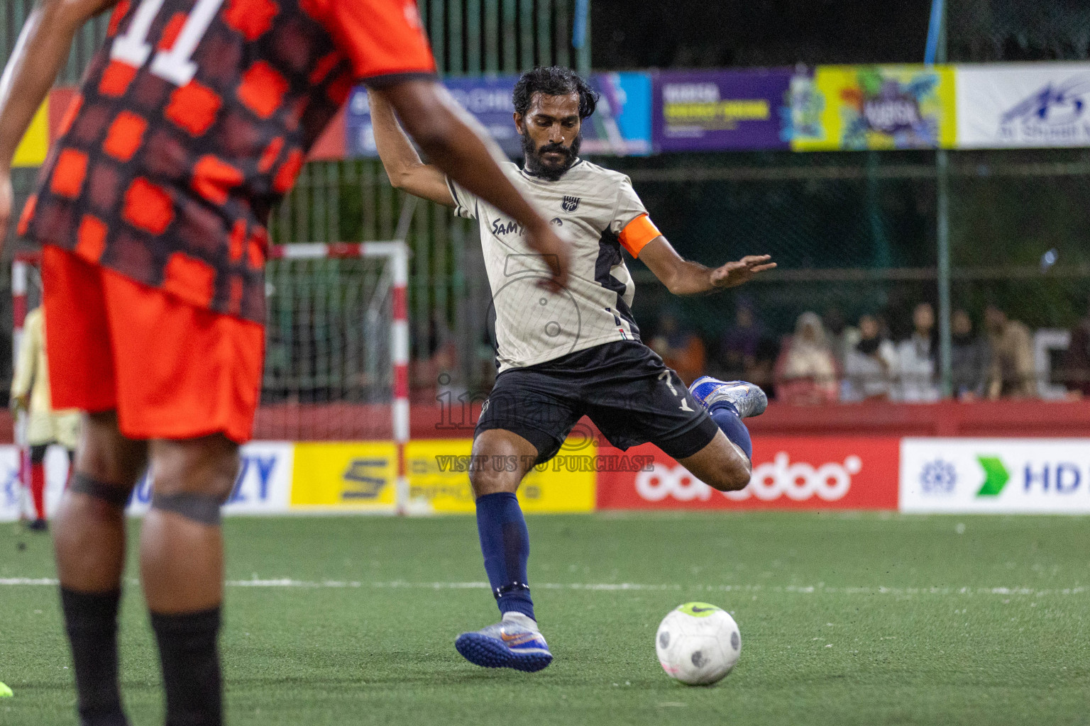 Lh Hinnavaru vs Lh Kurendhoo in Day 21 of Golden Futsal Challenge 2024 was held on Sunday , 4th February 2024 in Hulhumale', Maldives Photos: Nausham Waheed / images.mv