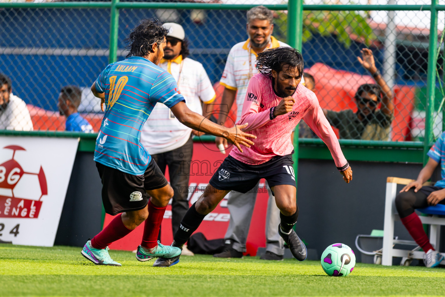 Spartans vs BG New Generation in Day 1 of BG Futsal Challenge 2024 was held on Thursday, 12th March 2024, in Male', Maldives Photos: Nausham Waheed / images.mv