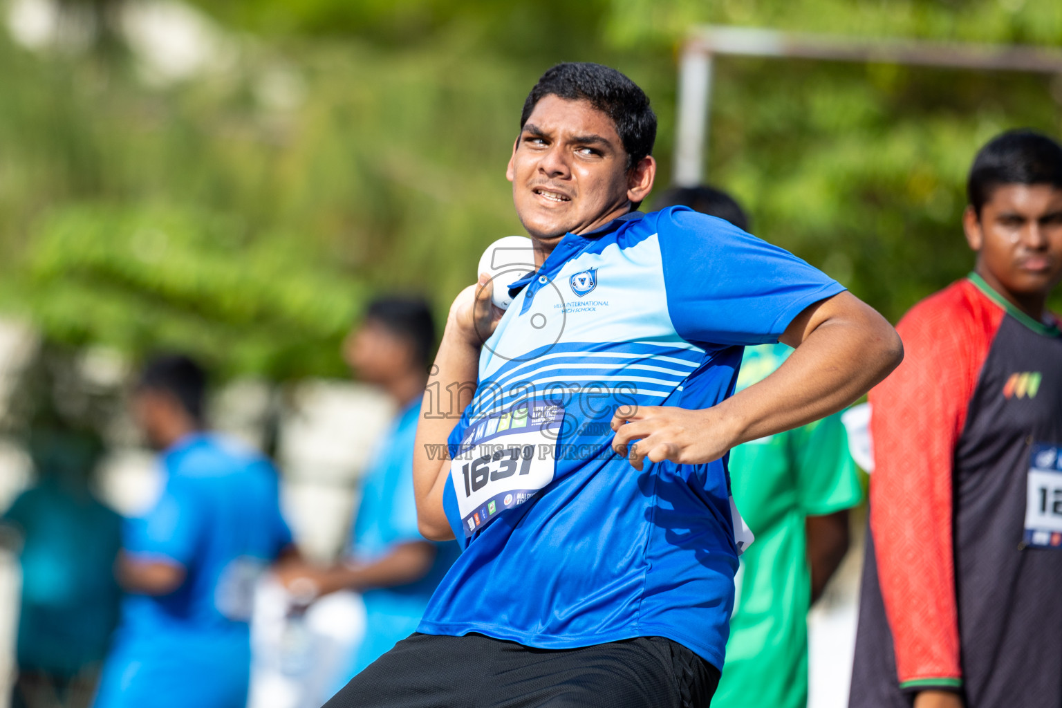 Day 1 of MWSC Interschool Athletics Championships 2024 held in Hulhumale Running Track, Hulhumale, Maldives on Saturday, 9th November 2024. 
Photos by: Ismail Thoriq / images.mv