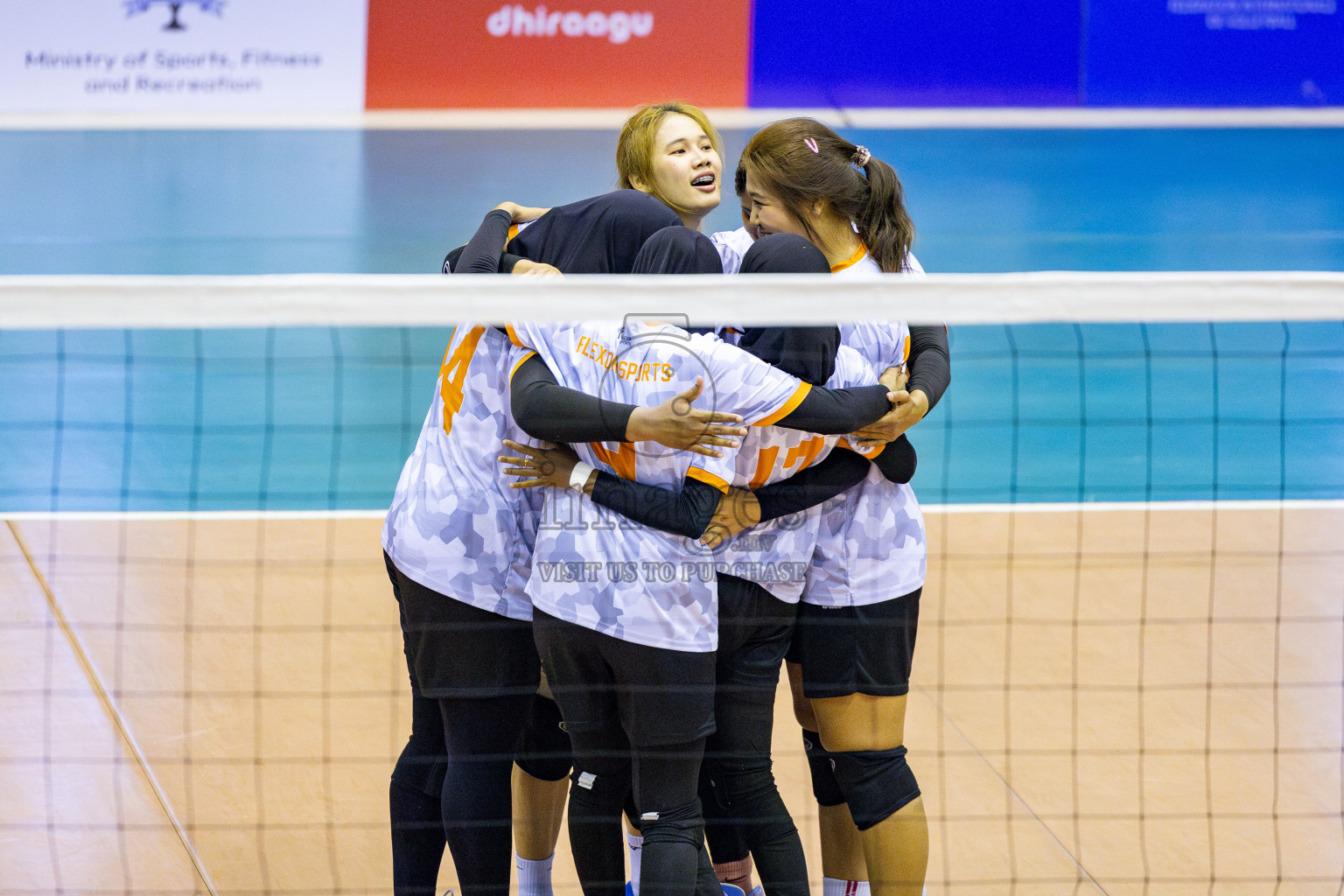Police Club vs Flexor Sports Club in Day 1 of National Volleyball League 2025 - Women's Division held in Male', Maldives on Saturday, 19th April 2025 at Social Center Indoor Hall Photos 
By: Hassan Simah / images.mv
