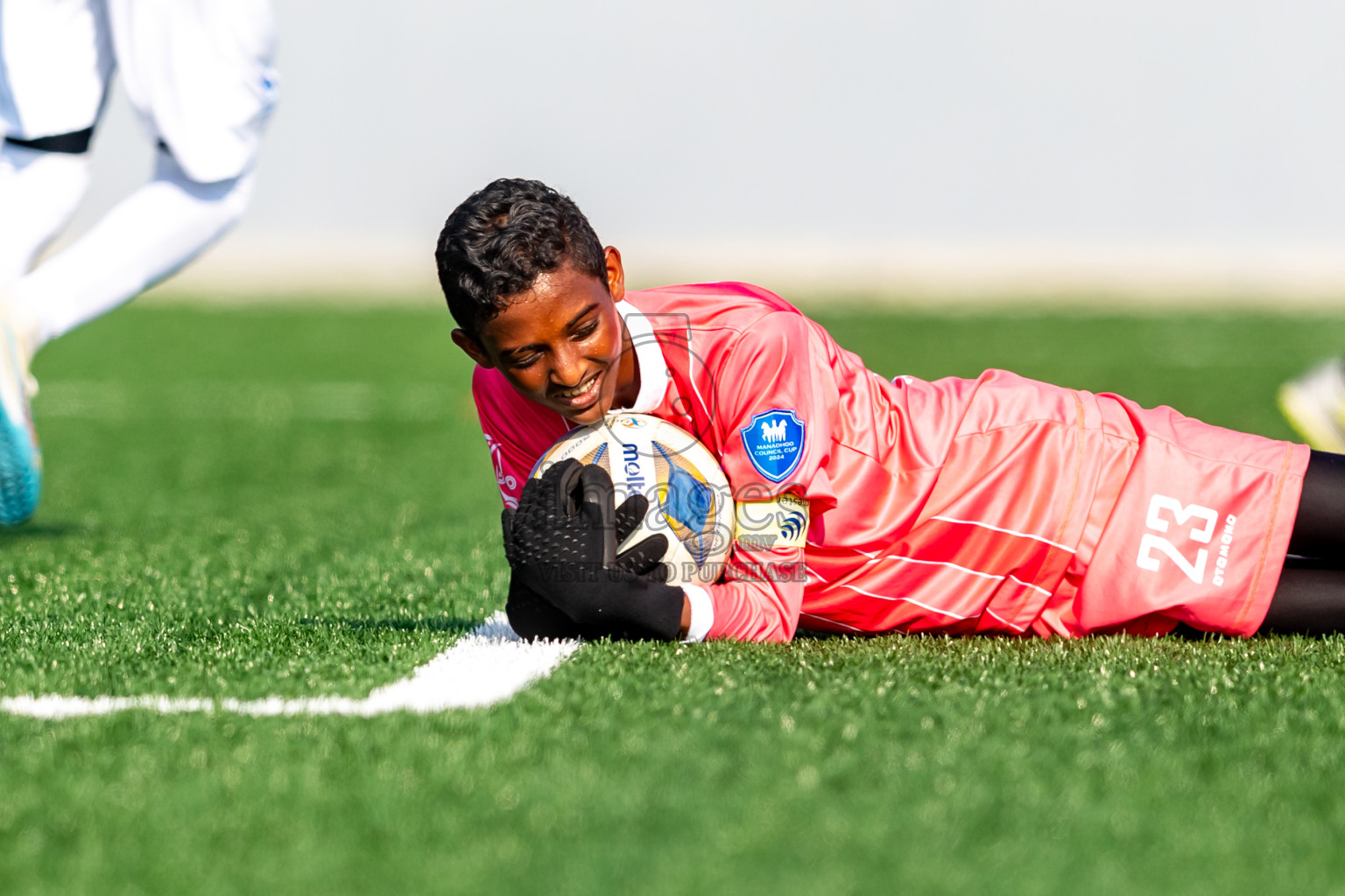 Chester Academy vs Baburu SC from Manadhoo Council Cup 2024 in N Manadhoo Maldives on Tuesday, 20th February 2023. Photos: Nausham Waheed / images.mv