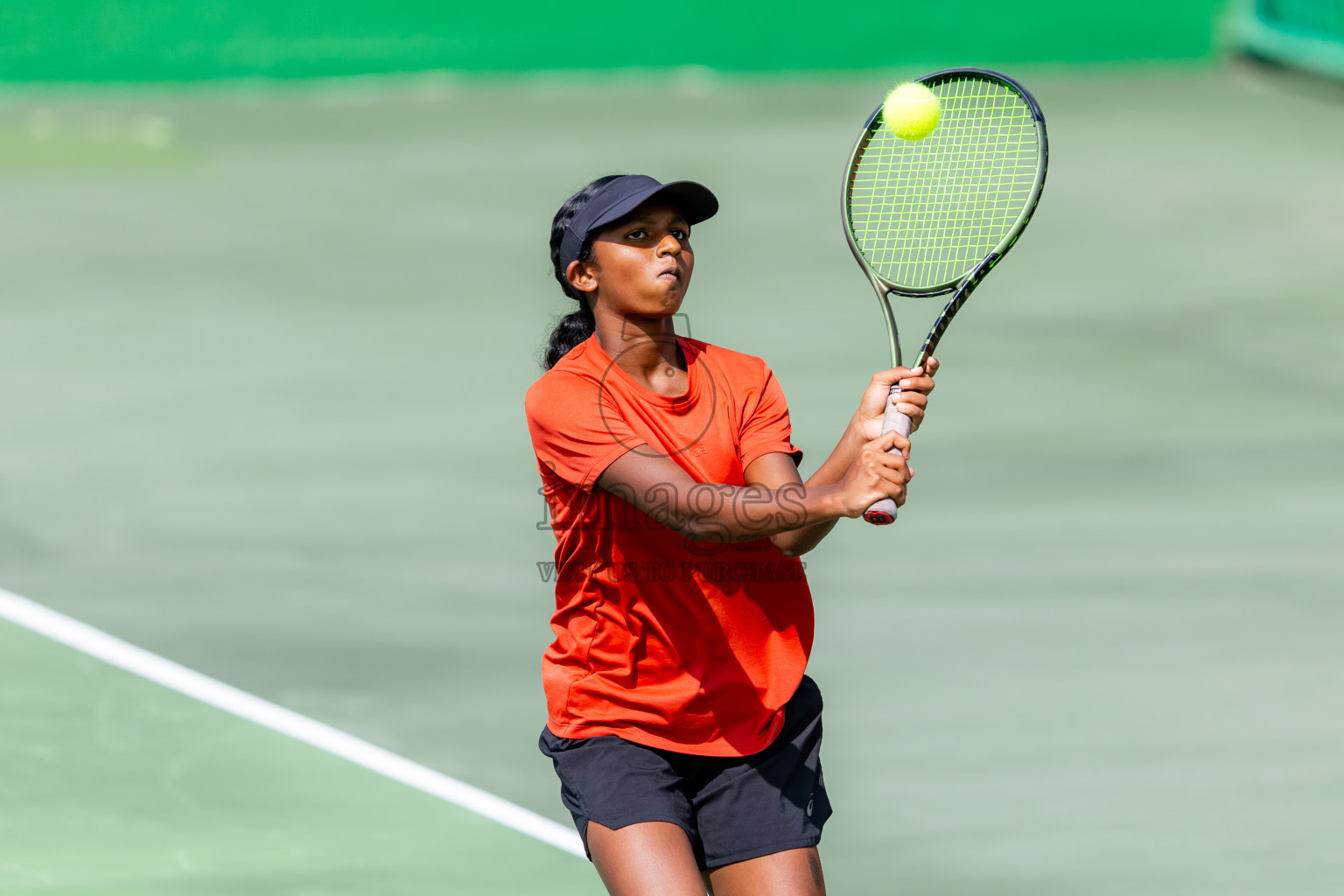 Day 8 of ATF Maldives Junior Open Tennis was held in Male' Tennis Court, Male', Maldives on Thursday, 19th December 2024. Photos: Nausham Waheed/ images.mv