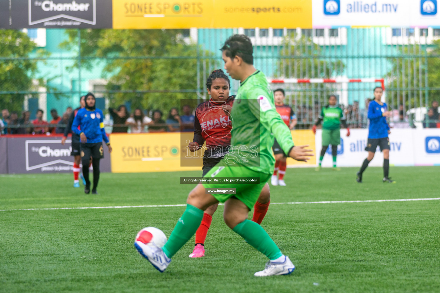 MPL vs Team Fenaka in Eighteen Thirty Women's Futsal Fiesta 2022 was held in Hulhumale', Maldives on Wednesday, 12th October 2022. Photos: Ismail Thoriq / images.mv