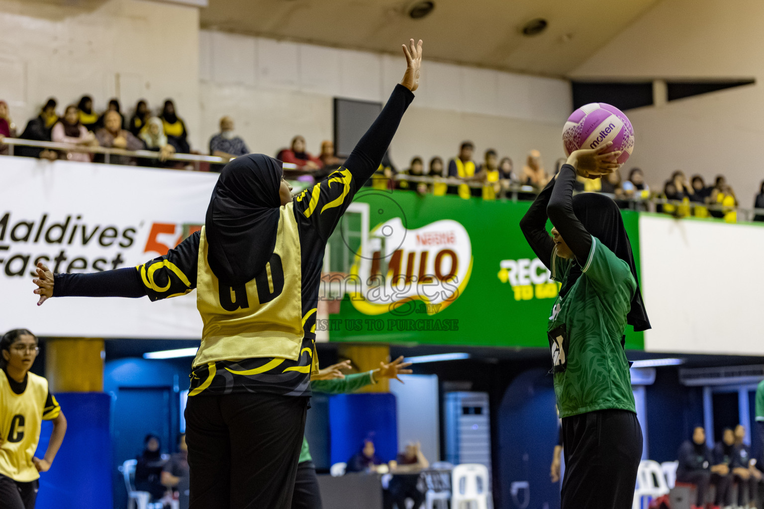 Day 8 of 26th Inter-School Netball Tournament 2025 was held in Social Center Indoor Hall on Sunday, 26th October 2025. Photos: Hassan Simah / images.mv