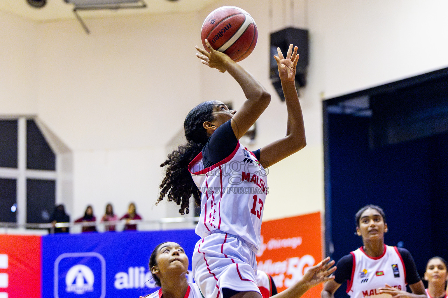 Maldives vs Bangladesh in Day 1 of Under 16 Woman's Asian Cup SABA Qualifiers 2025 was held in Social Center, Male', Maldives on 12th June 2025. Photos: Nausham Waheed / images.mv