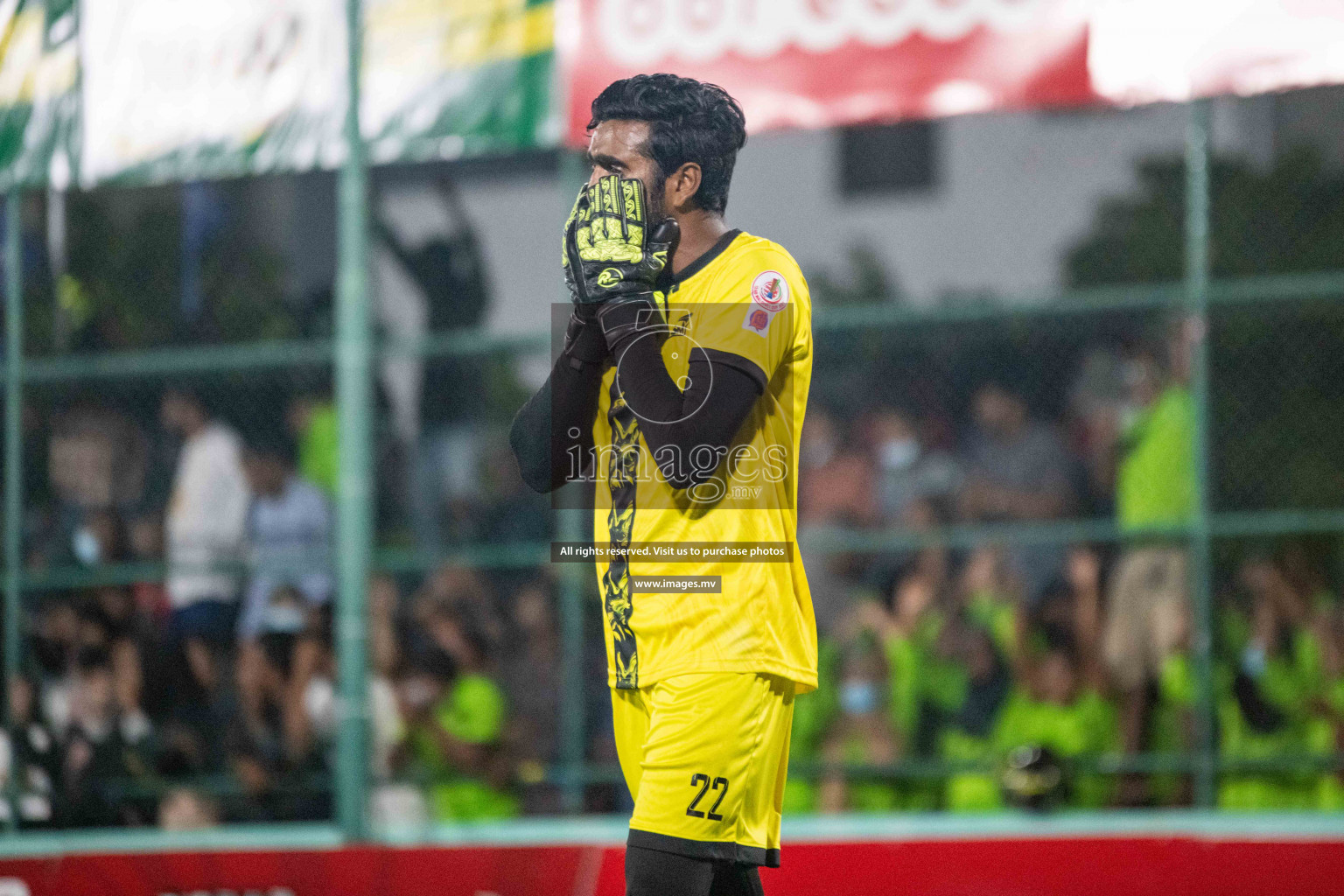 Team FSM Vs Prisons Club in the Semi Finals of Club Maldives 2021 held in Hulhumale, Maldives on 15 December 2021. Photos: Shuu Abdul Sattar / images.mv