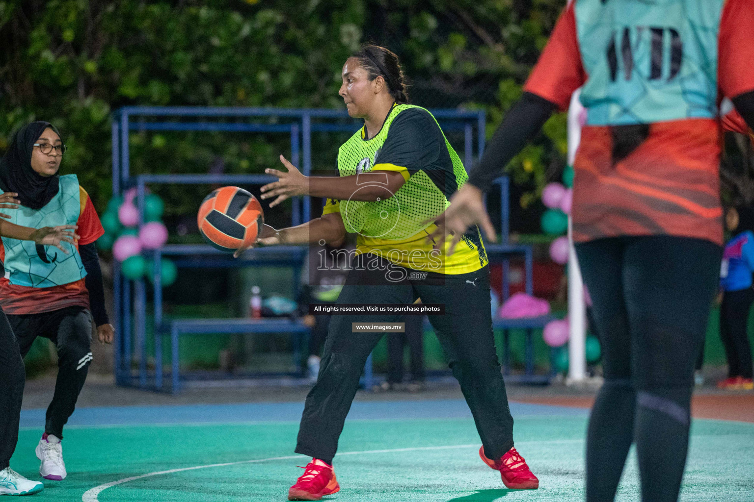 Day 6 of 20th Milo National Netball Tournament 2023, held in Synthetic Netball Court, Male', Maldives on 4th June 2023 Photos: Nausham Waheed/ Images.mv