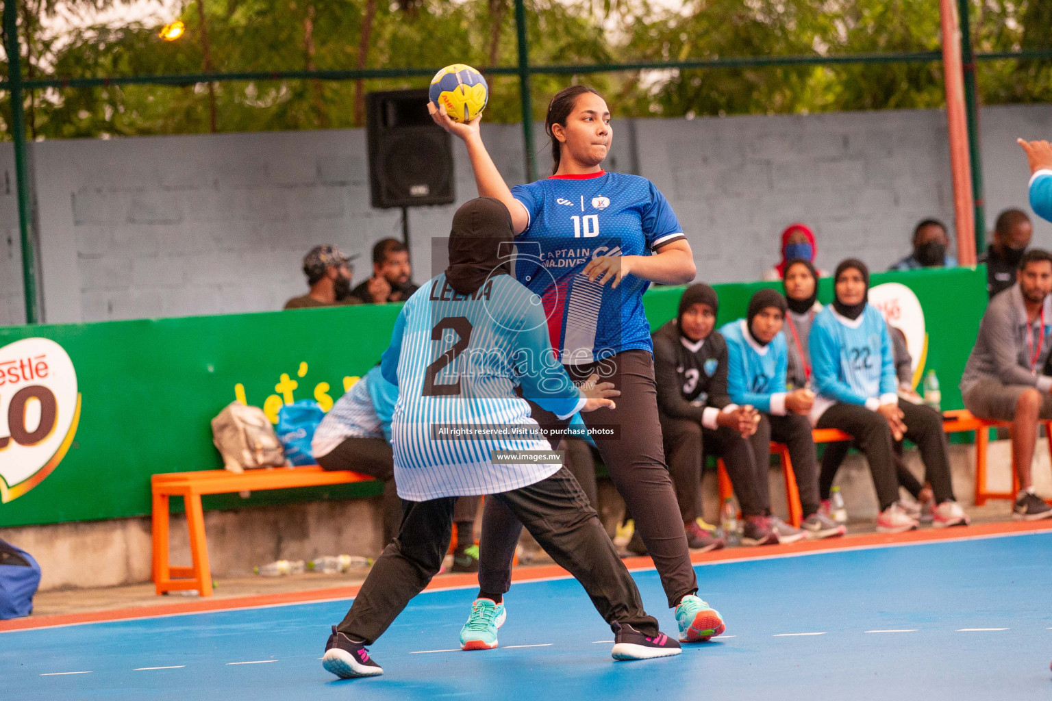 Milo 8th National Handball Tournament Day3, 17th December 2021, at Handball Ground, Male', Maldives. Photos by Shuu Abdul Sattar