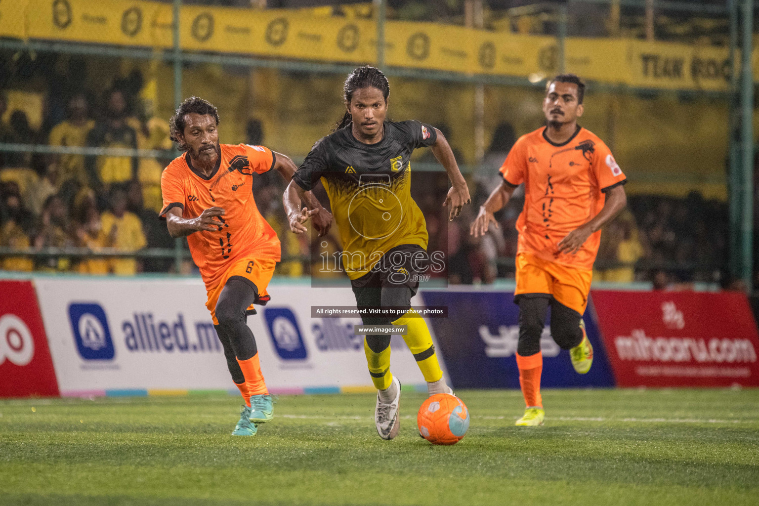 RRC Vs FSM in the Semi Finals of Club Maldives 2021 held in Hulhumale, Maldives on 19 December 2021. Photos: Nausham Waheed / images.mv