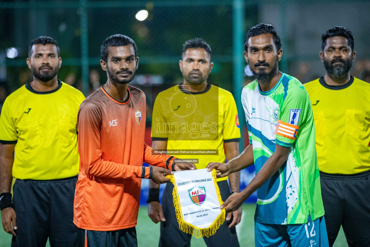 GA. Vilingili vs GA. Maamendhoo in Day 2 of Golden Futsal Challenge 2023 on 06 February 2023 in Hulhumale, Male, Maldives