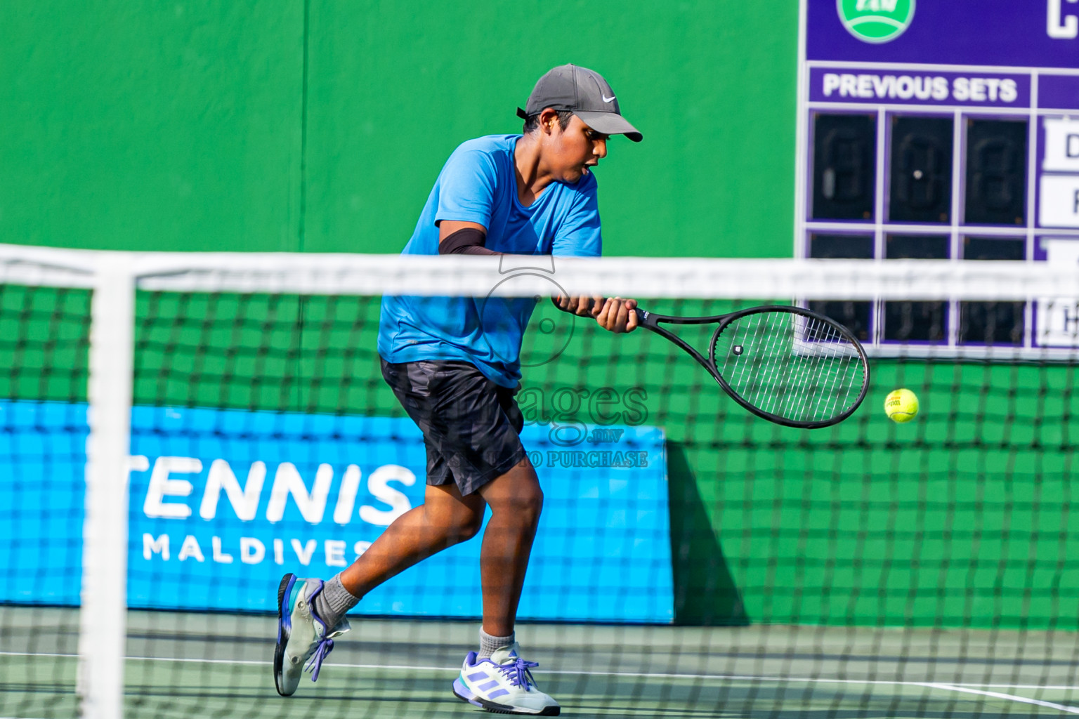 Day 2 of ATF Maldives Junior Open Tennis was held in Male' Tennis Court, Male', Maldives on Tuesday, 10th December 2024. Photos: Nausham Waheed / images.mv