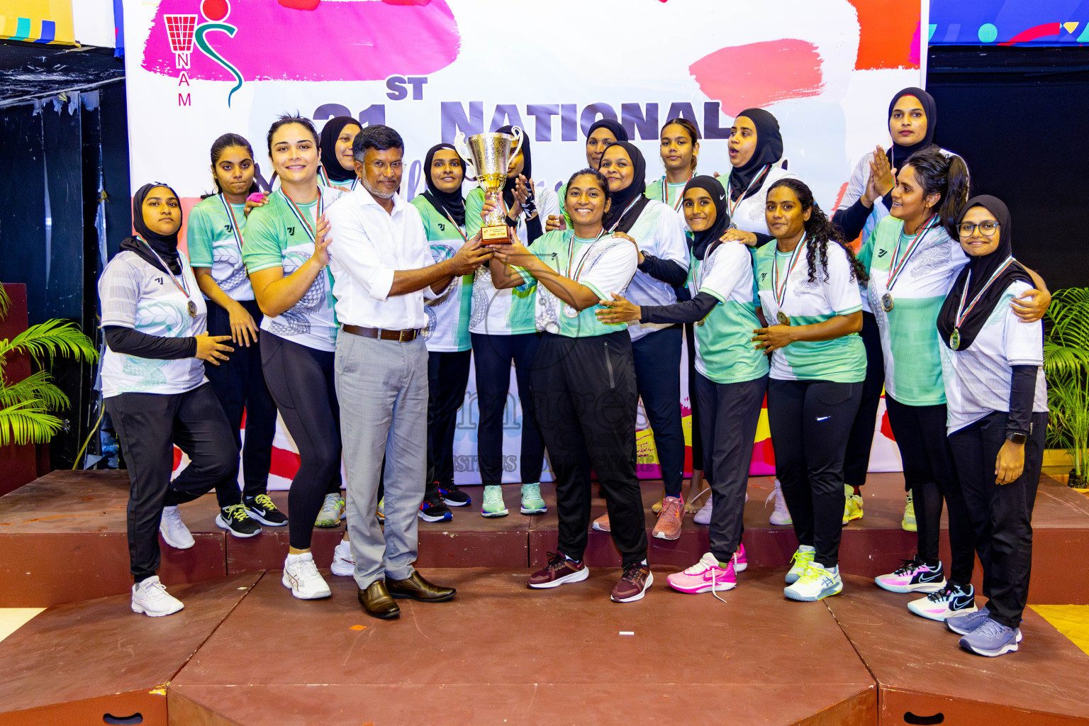 Club Matrix vs Club Green Streets in Final of 21st National Netball Tournament was held in Social Canter at Male', Maldives on Wednesday, 22nd May 2024. Photos: Nausham Waheed / images.mv