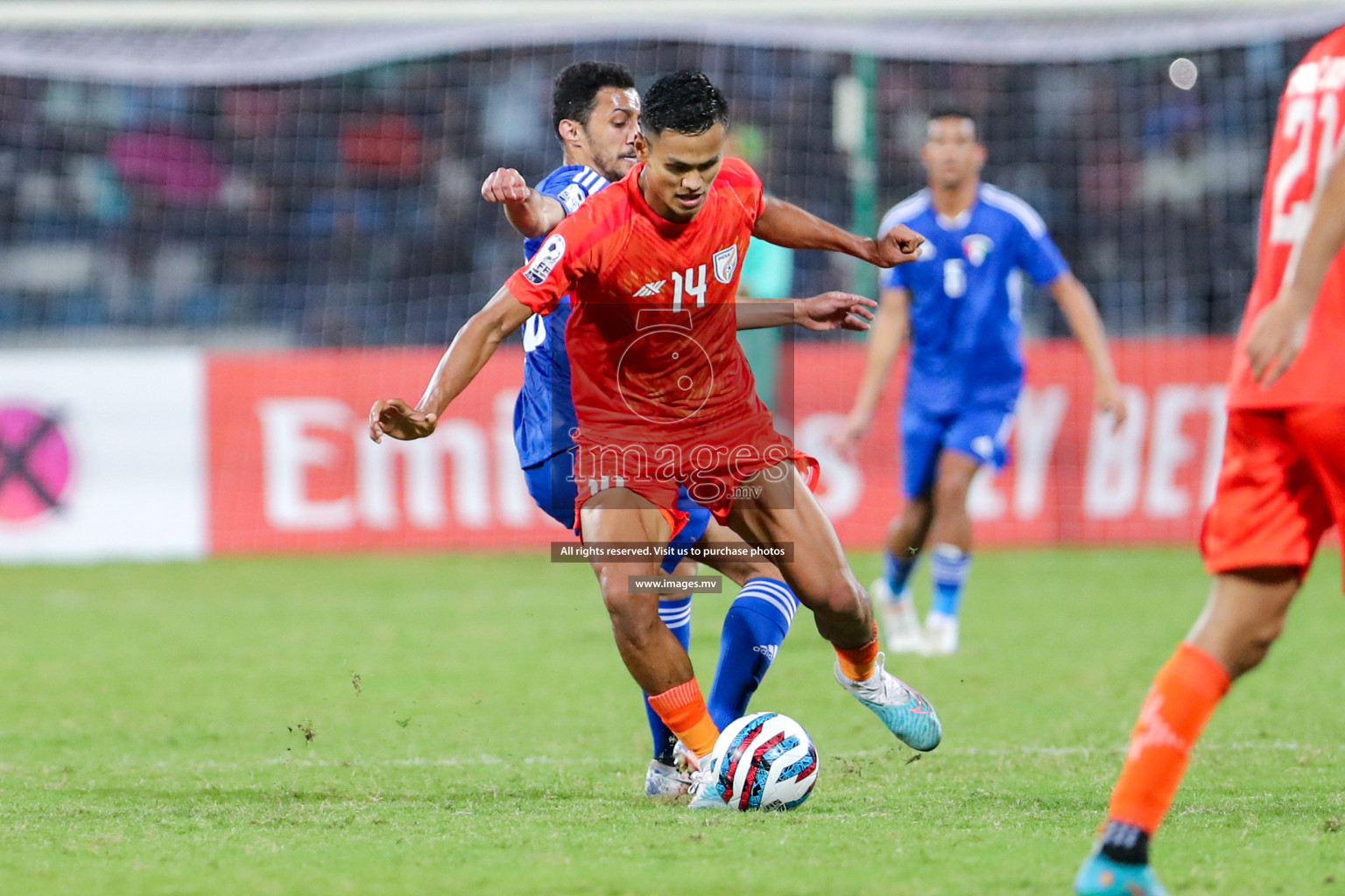 Kuwait vs India in the Final of SAFF Championship 2023 held in Sree Kanteerava Stadium, Bengaluru, India, on Tuesday, 4th July 2023. Photos: Nausham Waheed, Hassan Simah / images.mv