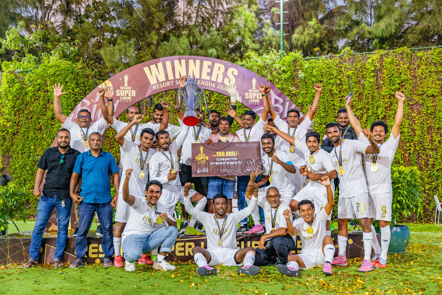 Conrad Maldives vs Joali Maldives in the Final of Resort Super League 2025 was held on Wednesday, 5th November 2025 in Jumeirah Olhaheli Island Maldives, Photos: Areef Adam / images.mv