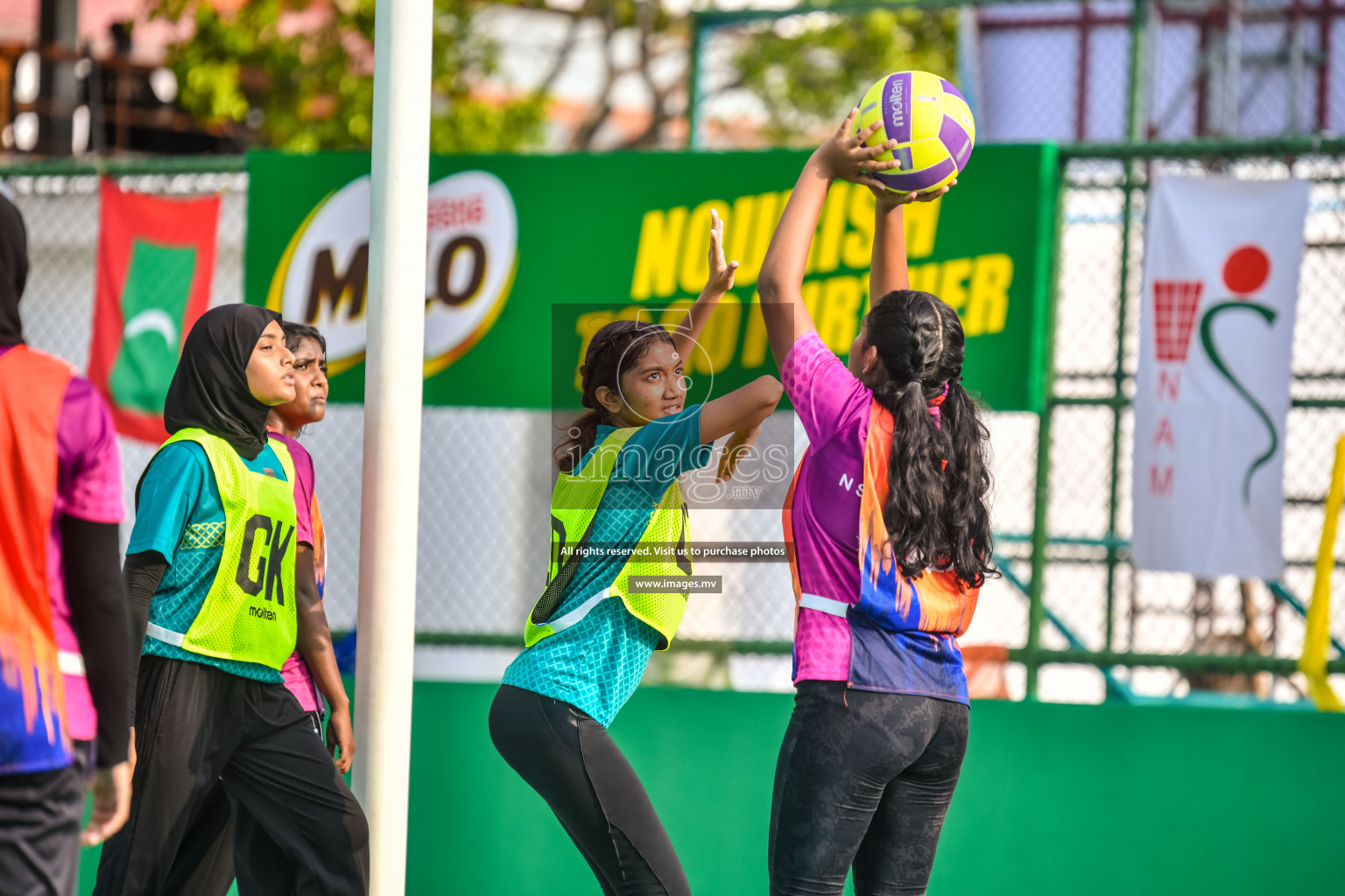 Day 6 of Junior Netball Championship 2022 on 10th March 2022 held in Male', Maldives. Photos by Nausham Waheed