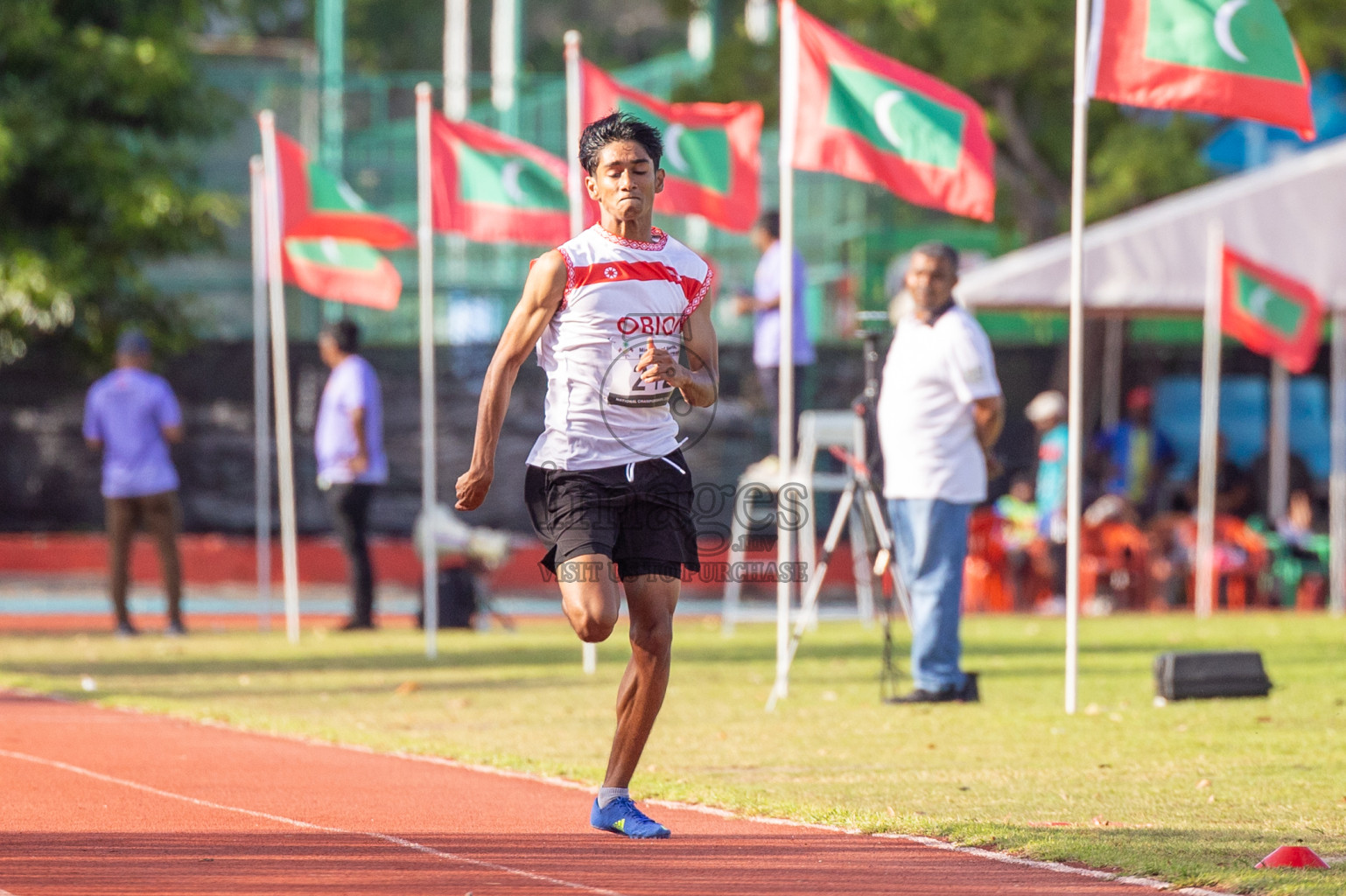 Day 1 of 33rd National Athletics Championship was held in Ekuveni Track at Male', Maldives on Thursday, 5th September 2024. Photos: Shuu Abdul Sattar / images.mv