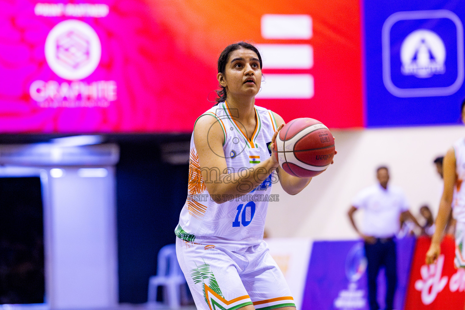 India vs SriLanka in Day 1 of Under 16 Woman's Asian Cup SABA Qualifiers 2025 was held in Social Center, Male', Maldives on 12th June 2025. Photos: Nausham Waheed / images.mv