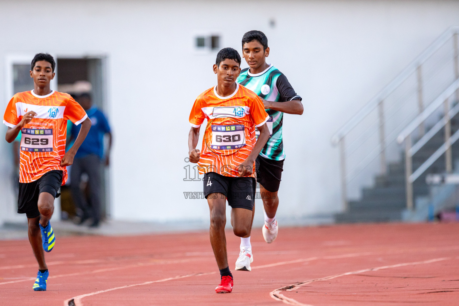 Day 1 of MWSC Interschool Athletics Championships 2024 held in Hulhumale Running Track, Hulhumale, Maldives on Saturday, 9th November 2024. Photos by: Ismail Thoriq / Images.mv