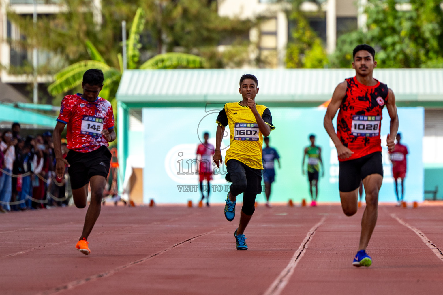 Day 1 of MWSC Interschool Athletics Championships 2024 held in Hulhumale Running Track, Hulhumale, Maldives on Saturday, 9th November 2024. 
Photos by: Hassan Simah / Images.mv