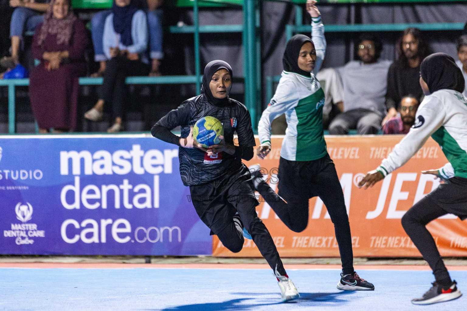 Day 18 of 10th National Handball Tournament 2023, held in Handball ground, Male', Maldives on Sunday, 17th December 2023 Photos: Nausham Waheed/ Images.mv