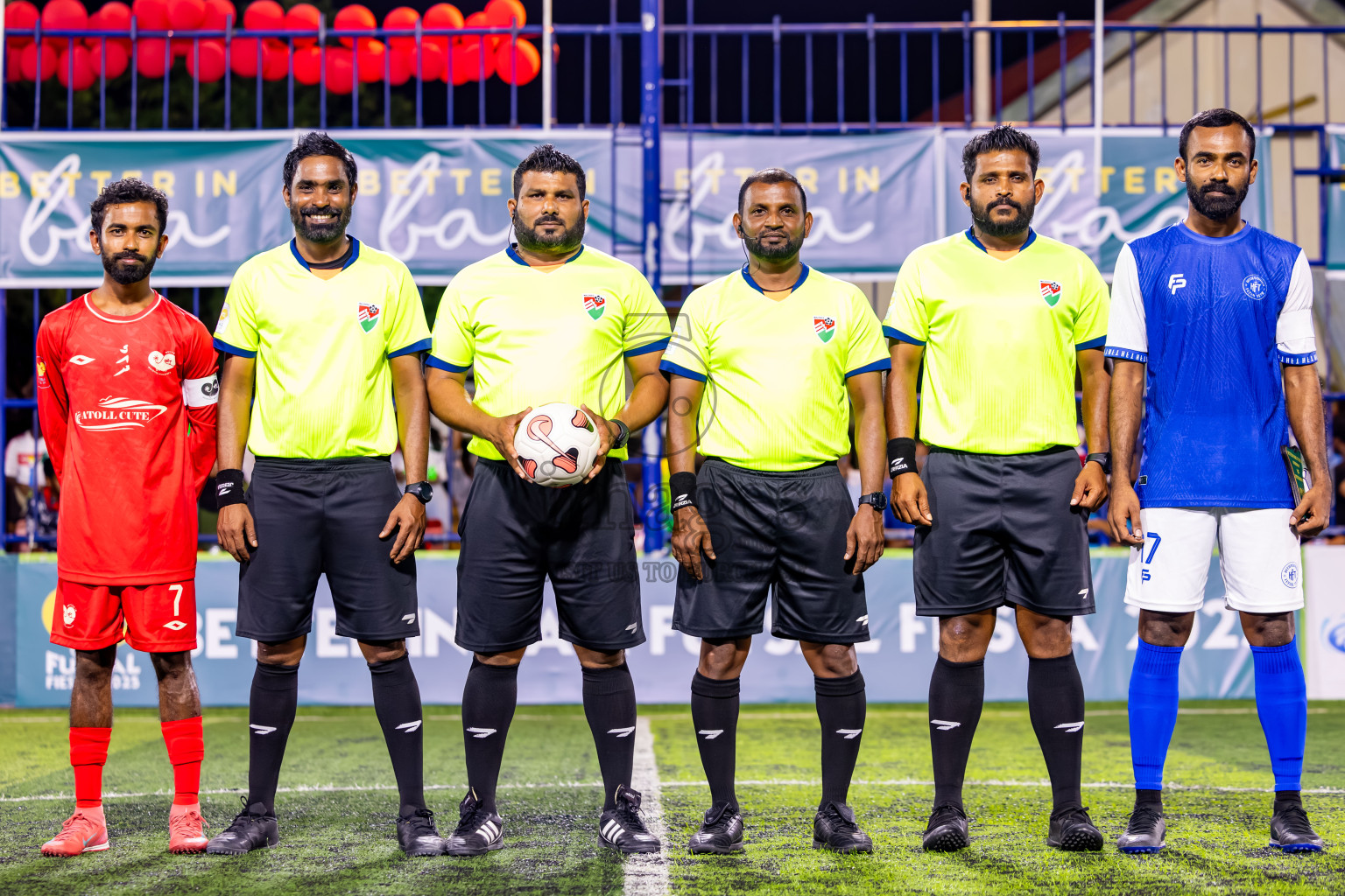 Goidhoo vs Hithaadhoo in Semi Finals of Better in Baa Futsal Fiesta 2025 Men's division held in B. Eydhafushi, Maldives on Saturday, 15th November 2025. Photos: Nausham Waheed / images.mv