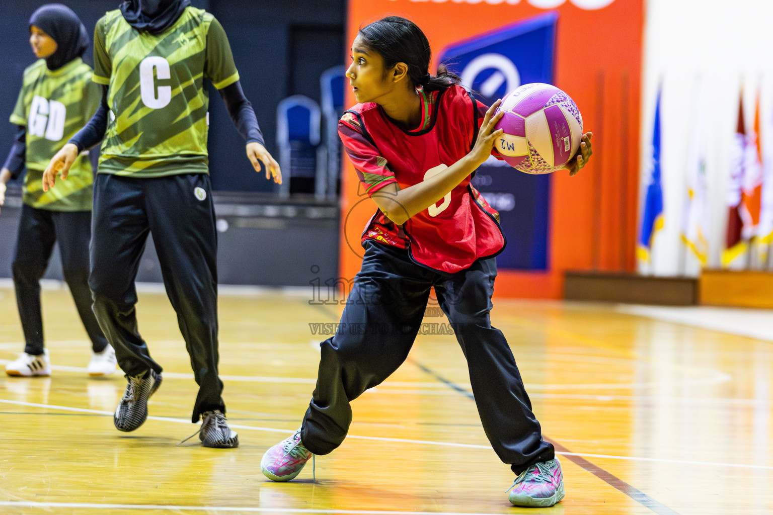 Day 1 of Inter-School Netball Tournament 2025 was held in Social Center Indoor Hall on Saturday, 18th October 2025. Photos: Areef Adam / images.mv