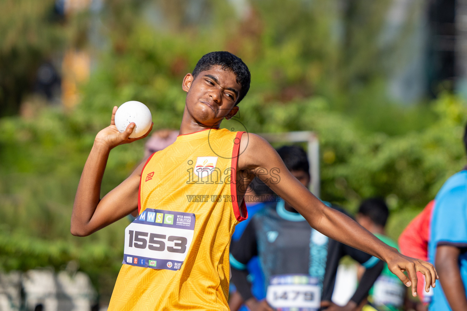 Day 1 of MWSC Interschool Athletics Championships 2024 held in Hulhumale Running Track, Hulhumale, Maldives on Saturday, 9th November 2024. 
Photos by: Ismail Thoriq, Hassan Simah / Images.mv