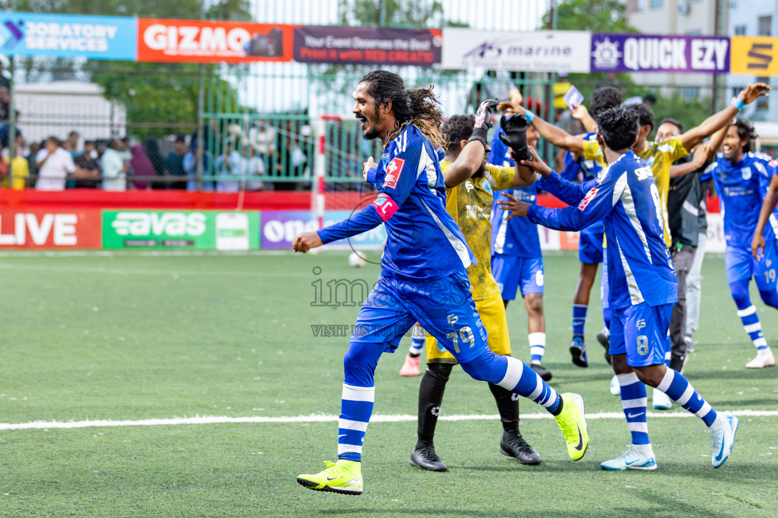 AA. Mathiveri VS AA. Thoddoo in Atoll Round Final on Day 20 of Golden Futsal Challenge 2025 was held on Friday, 24 January 2025, in Hulhumale', Maldives. 
Photos: Hassan Simah / images.mv