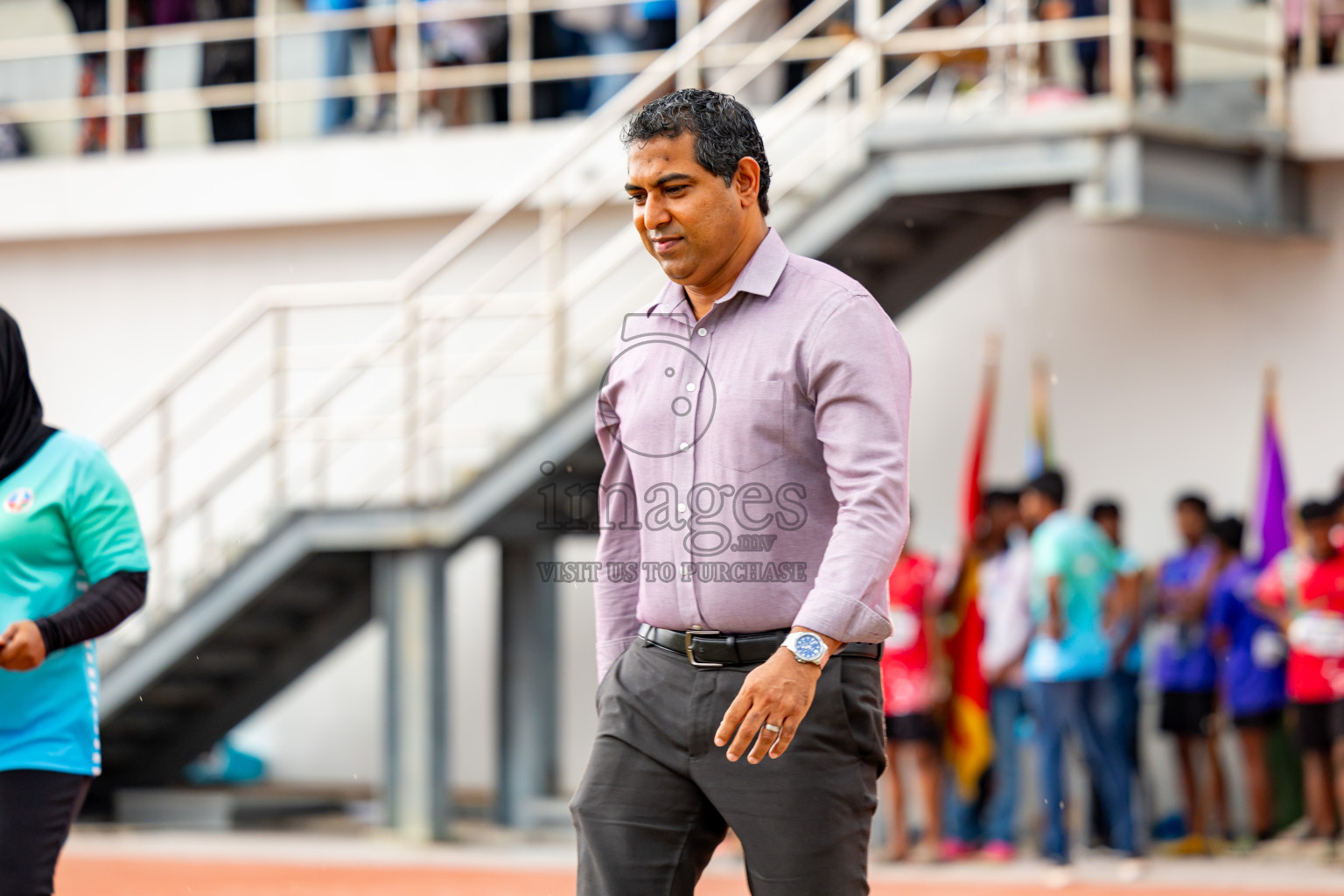 Day 6 of MWSC Interschool Athletics Championships 2024 held in Hulhumale Running Track, Hulhumale, Maldives on Thursday, 14th November 2024. Photos by: Nausham Waheed / Images.mv