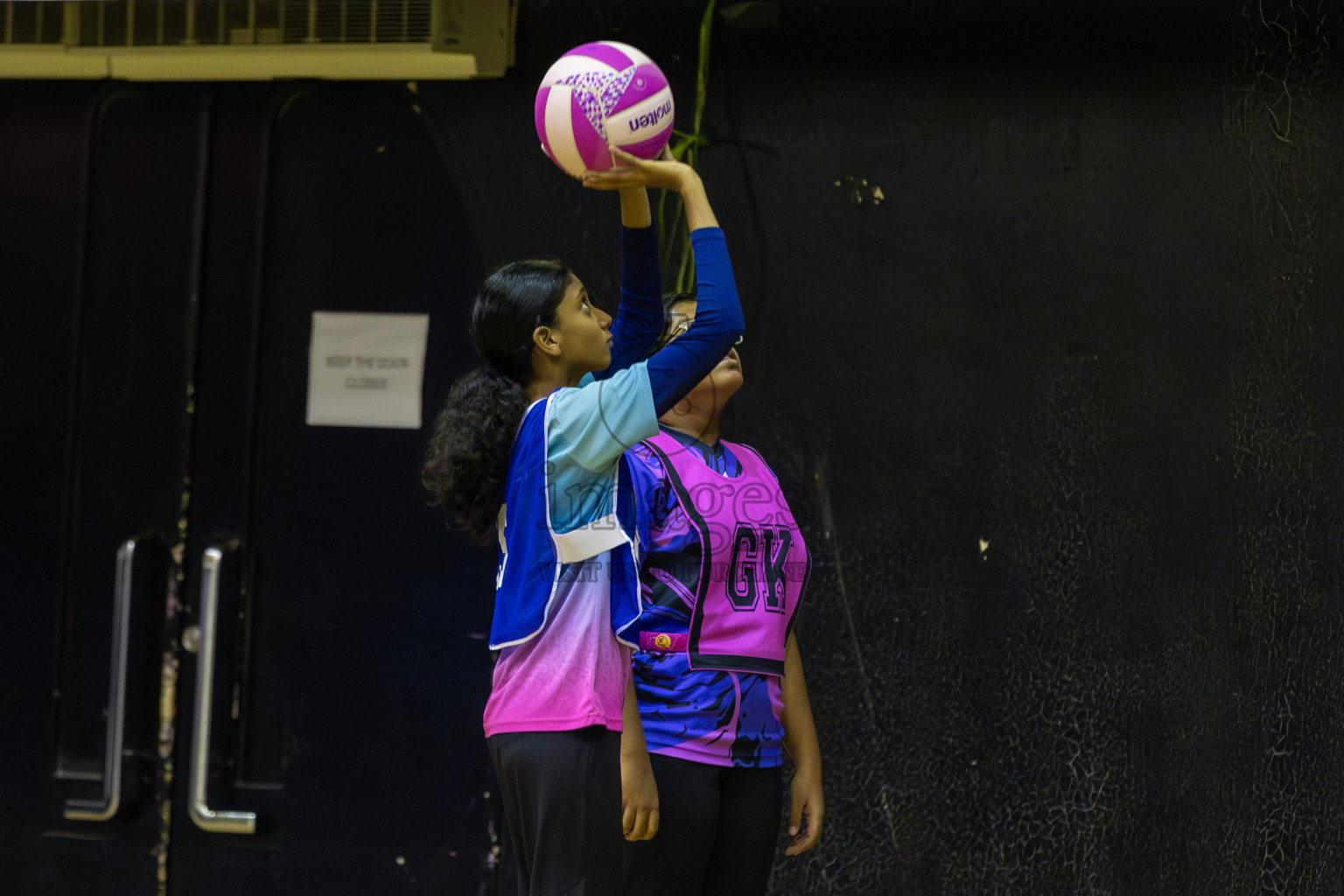 Netkids vs N sports Academy in Day 3 of 3rd Netball Junior Championship, held at Social Center on Wednesday 22nd January 2025 . Photos: Shuu Abdul Sattar / images.mv