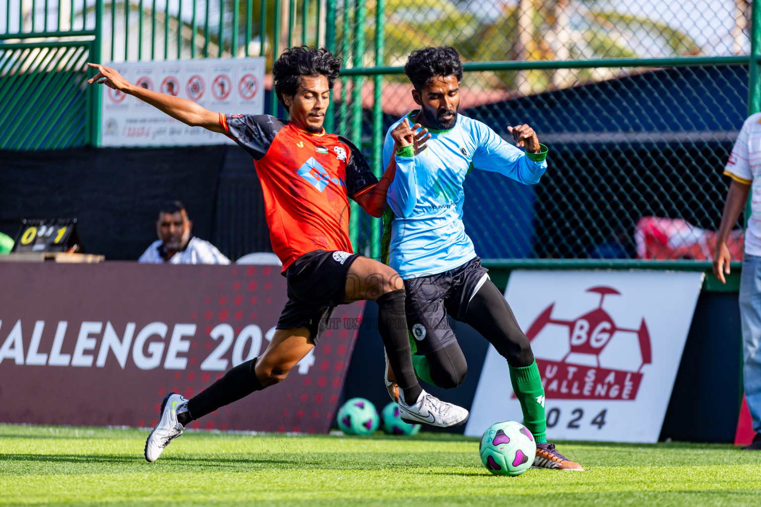 Baakee Sports Club vs BG Sports Club in Day 5 of BG Futsal Challenge 2024 was held on Saturday, 16th March 2024, in Male', Maldives Photos: Nausham Waheed / images.mv