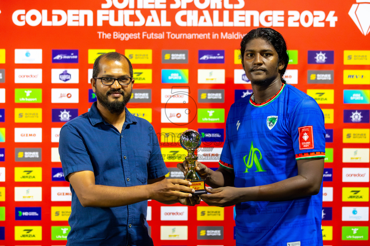 H.Dh Makunudhoo vs H.Dh Finey in Day 6 of Golden Futsal Challenge 2024 was held on Saturday, 20th January 2024, in Hulhumale', Maldives Photos: Mohamed Mahfooz Moosa / images.mv