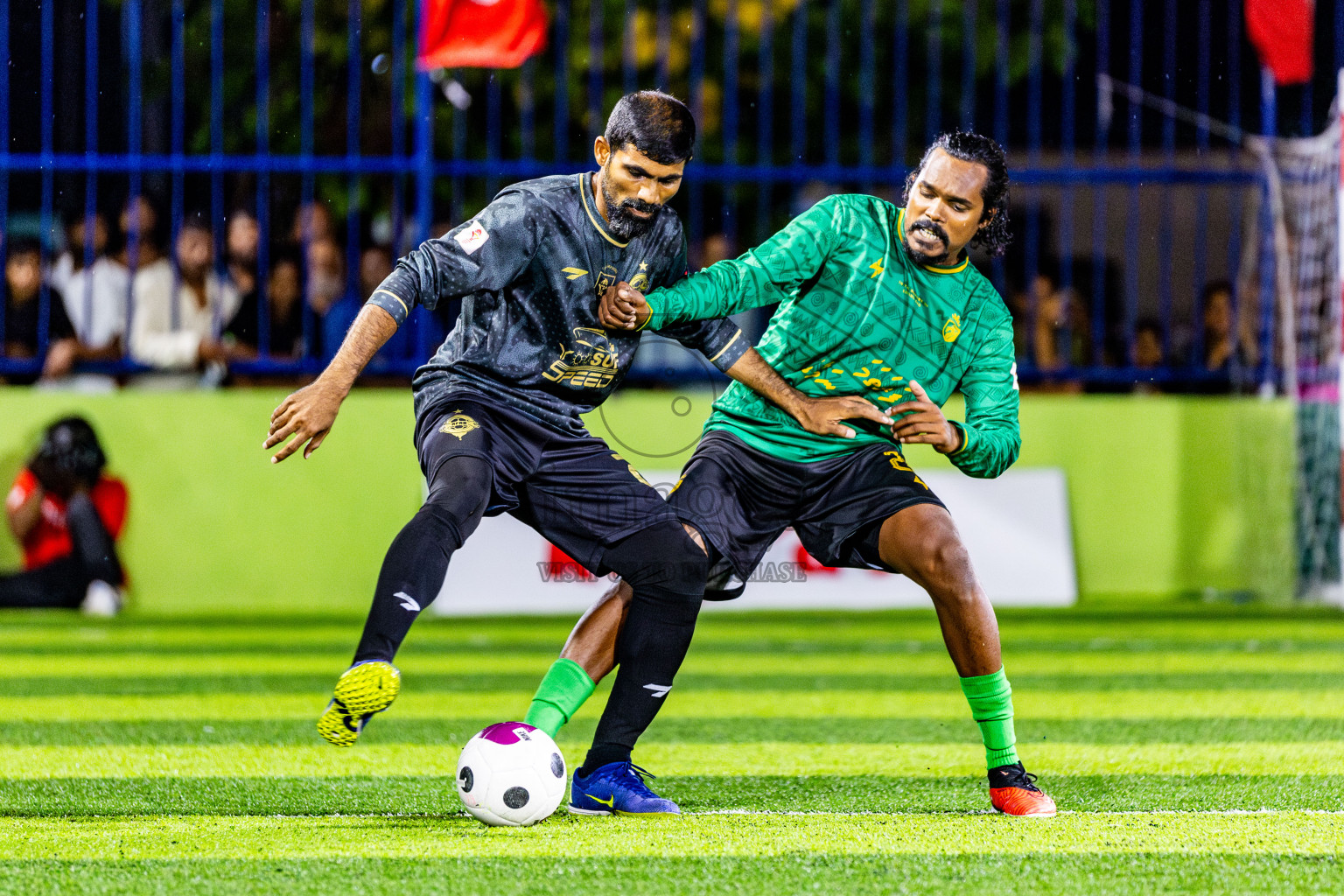 Muring FC vs Afro SC in Semi Final of Eydhafushi Futsal Cup 2024 was held on Monday , 15th April 2024, in B Eydhafushi, Maldives Photos: Nausham Waheed / images.mv